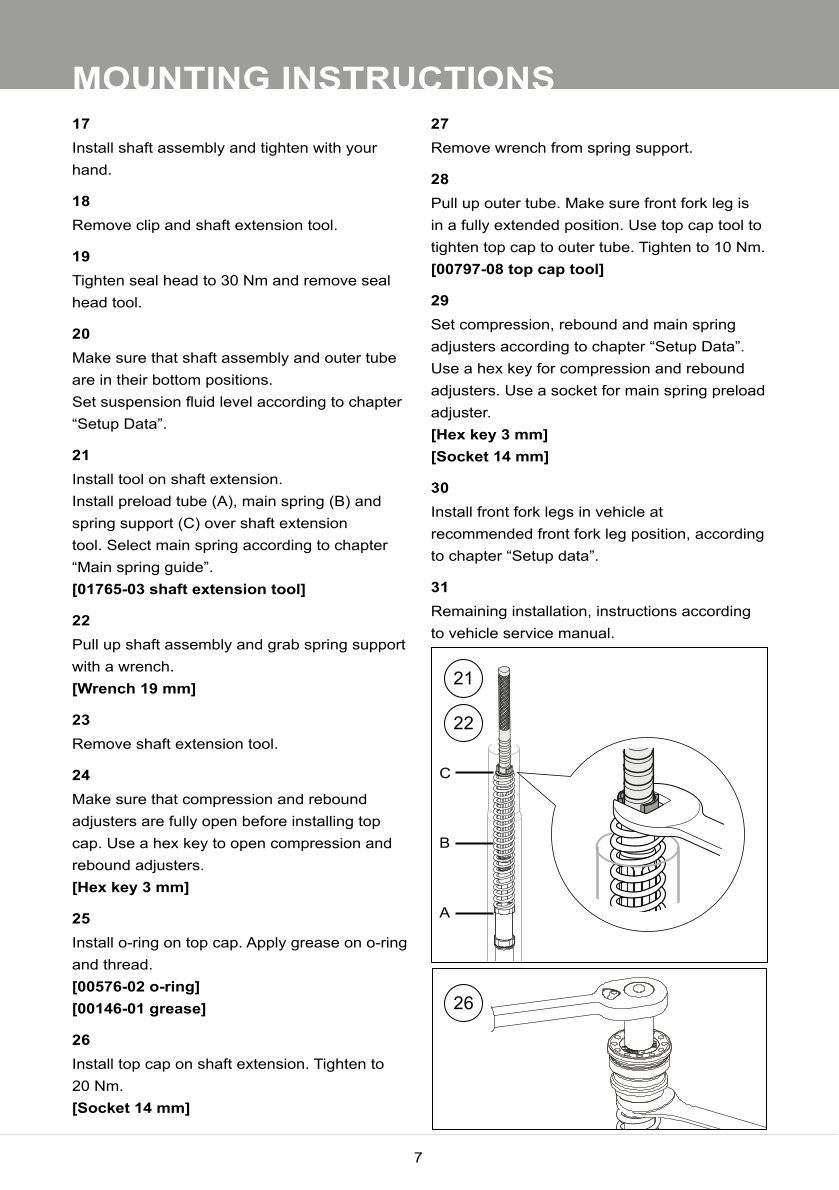 สปริงโช้คหน้า Ohlins FKR115 For Ducati Panigale V2 2020-2023