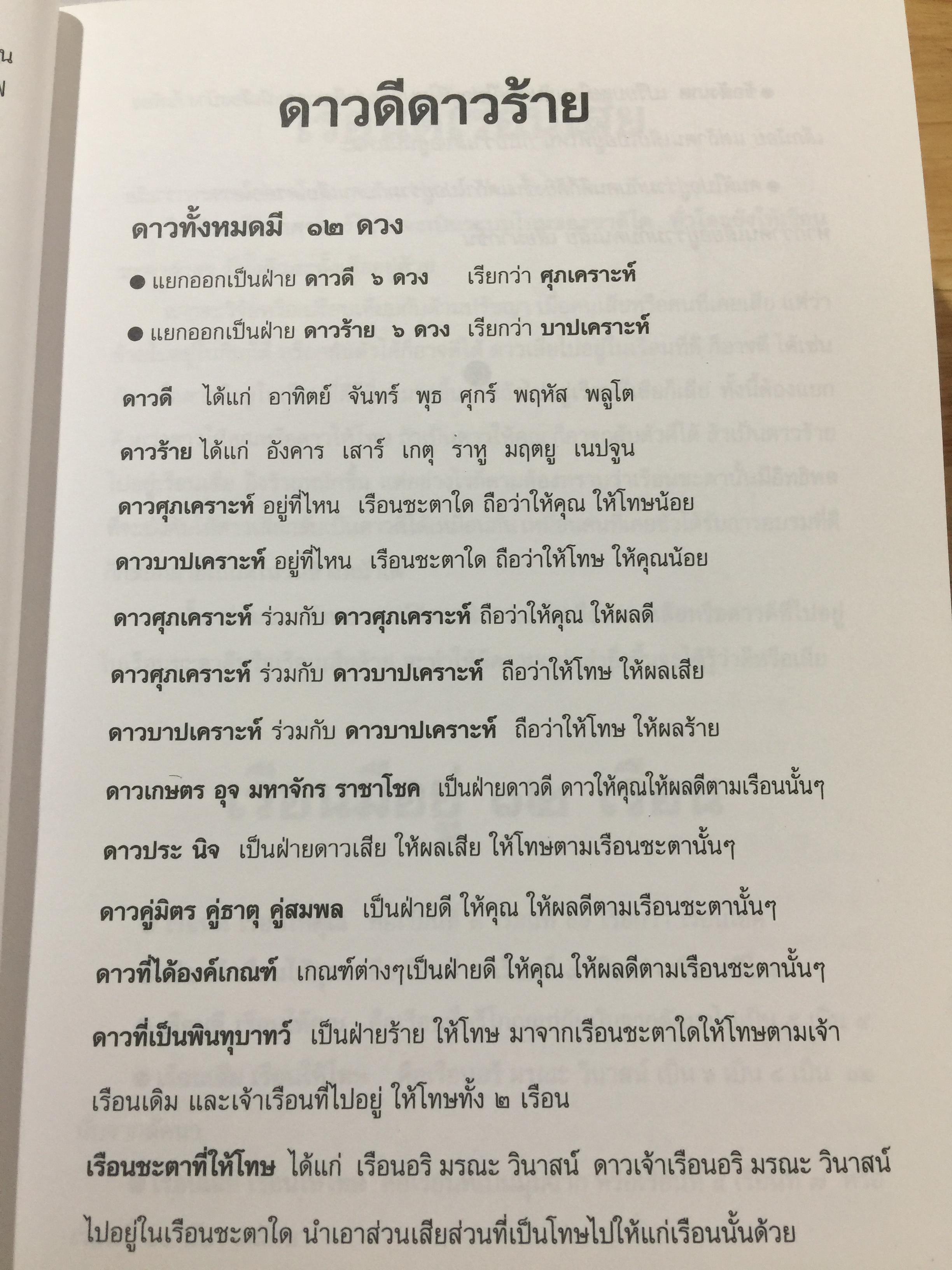 โหราศาสตร์ ไทย. มาตรฐานว่าด้วย เคล็ดลับการพยากรณ์ เรียบเรียงโดย อาจารย์ ส.ไชยนันท์ 3,500 กรัม