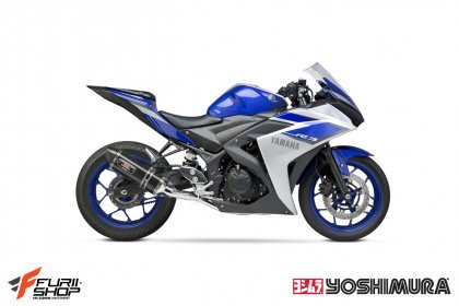 ท่อไอเสีย มอเตอร์ไซค์ Yoshimura R77 Fullsystem Carbon for Yamaha R3