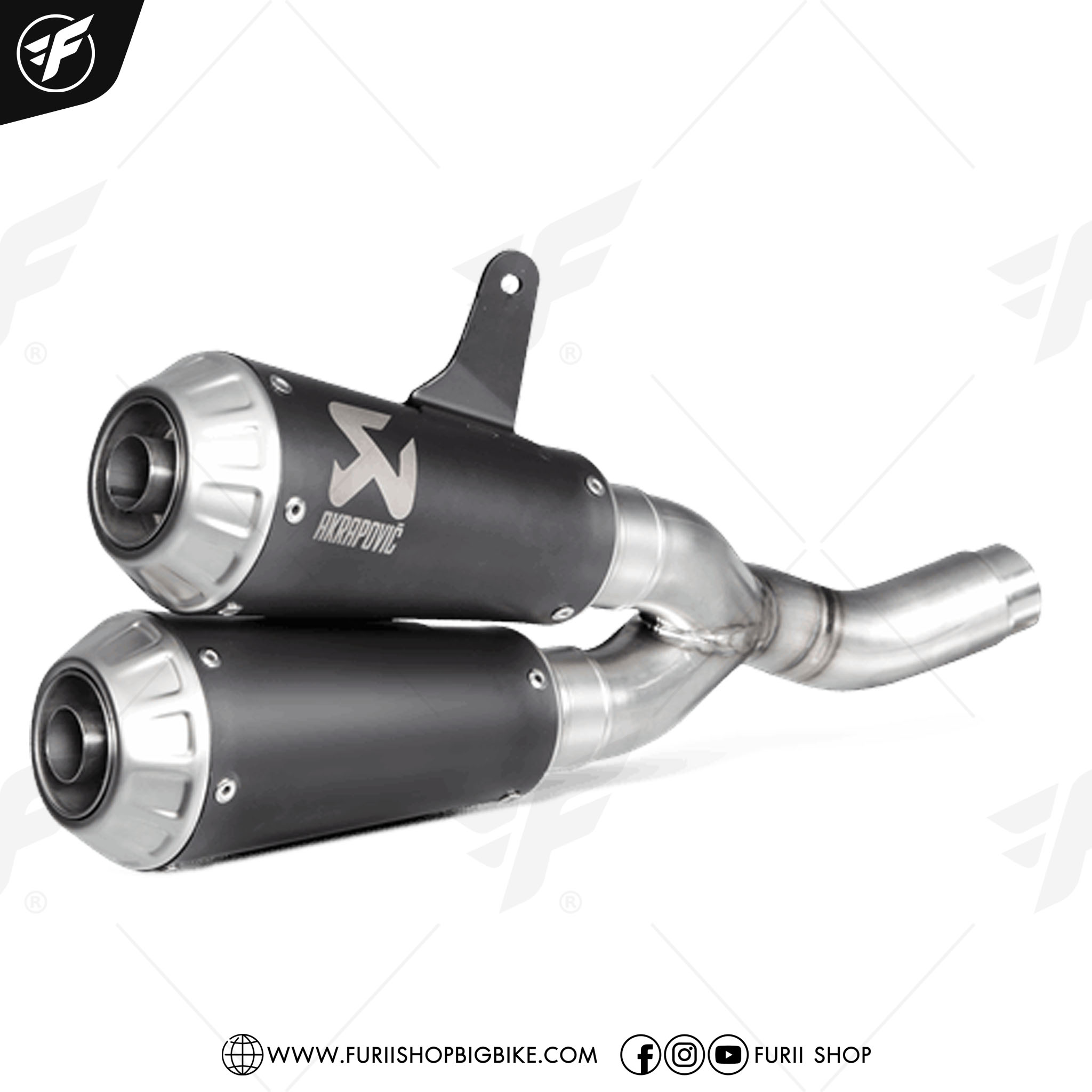 ท่อ AKRAPOVIC SLIP ON FOR Ducati Monster 797 2017-2021