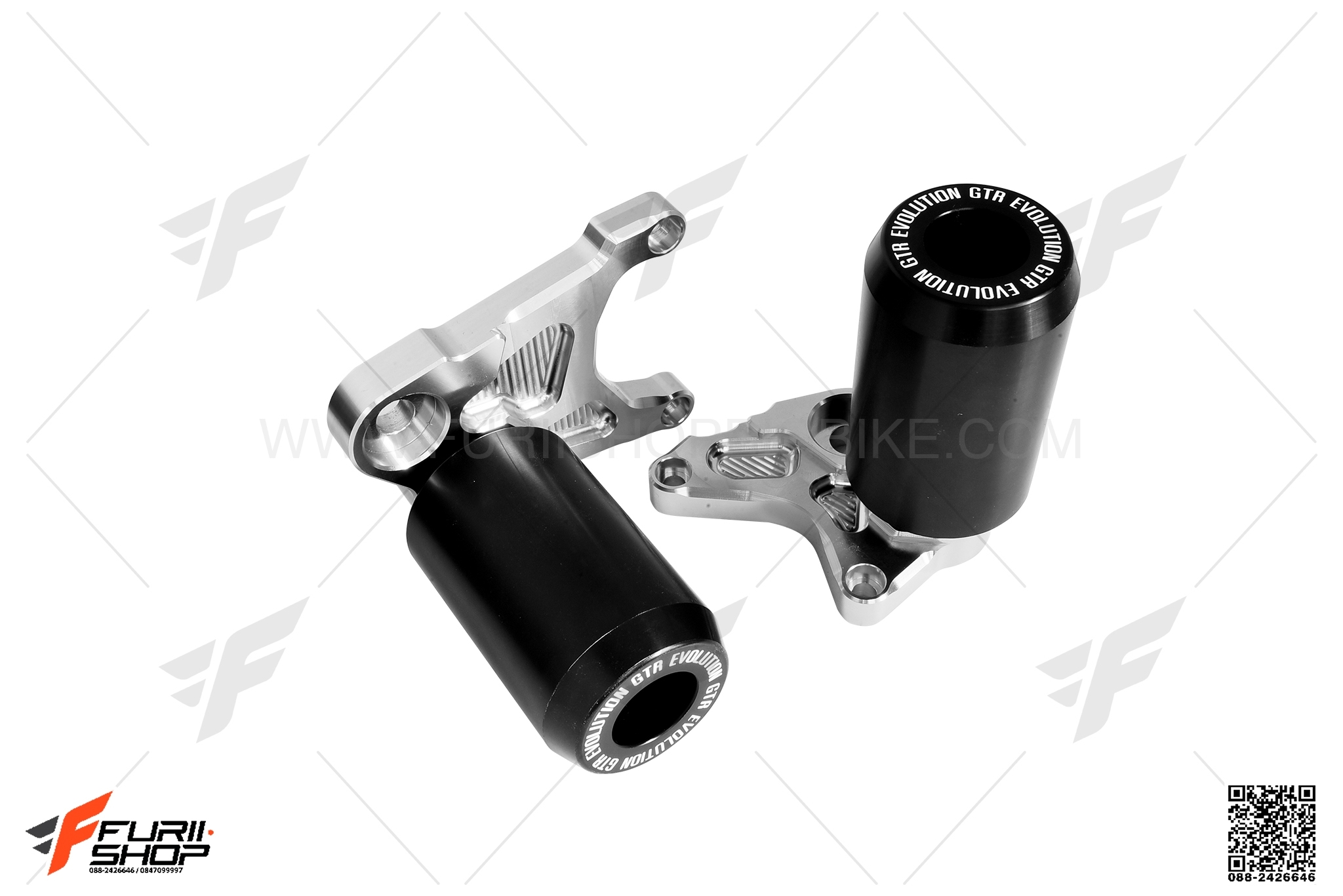 กันล้มกลาง GTR สีเงิน FOR HONDA CB650F/CBR650F