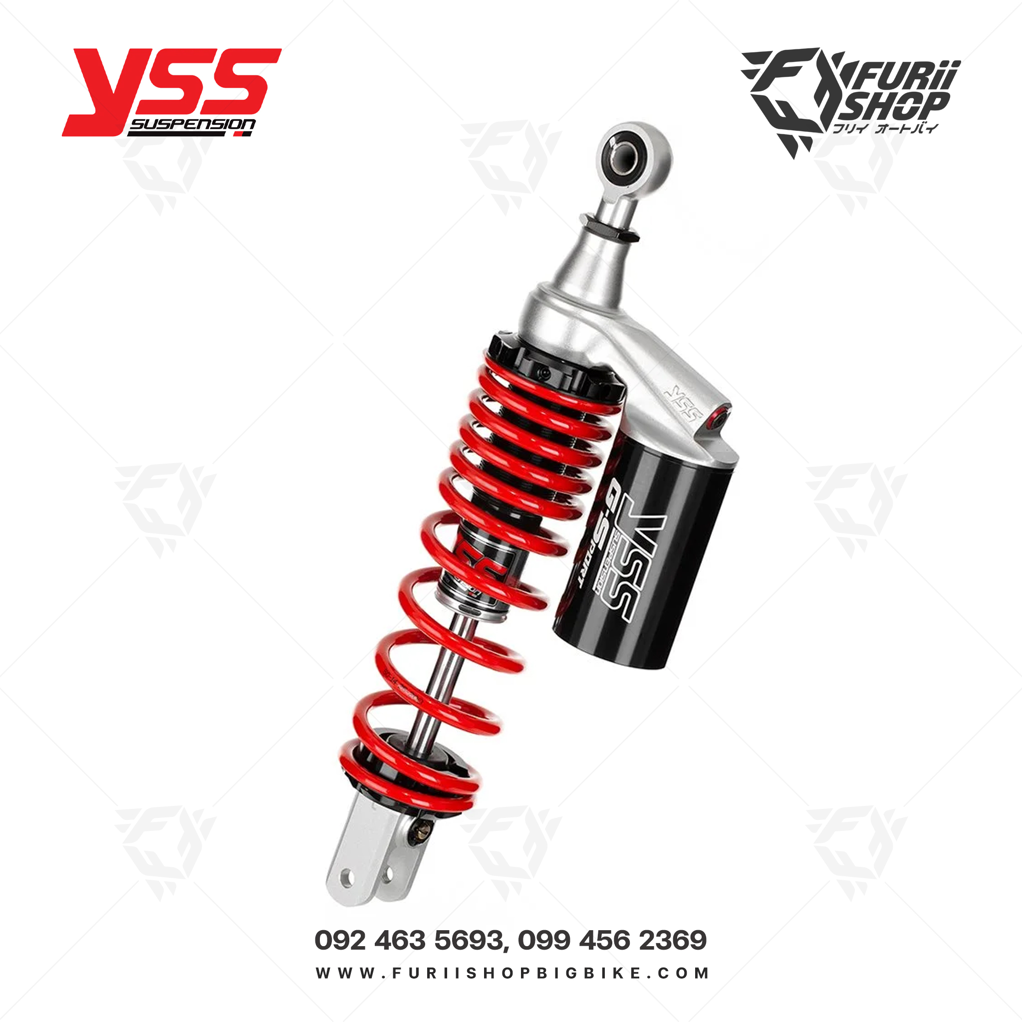 โช๊คหลังแต่ง YSS G-SPORT (TG302-350TR-16-858) : For Yamaha Xmax 300 ’21