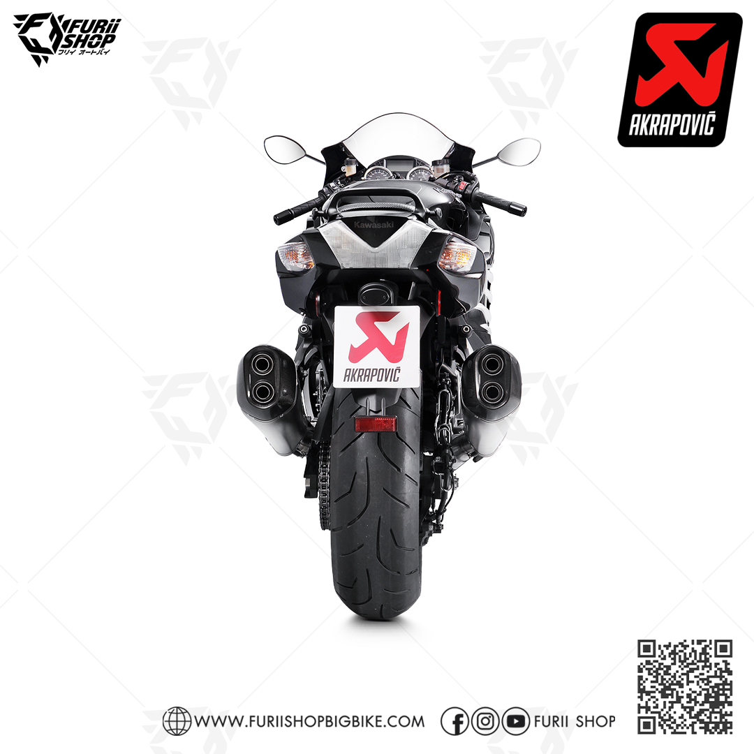 ท่อแต่ง Akrapovic Slip On Titanium : for Kawasaki Zx-14R 06-20