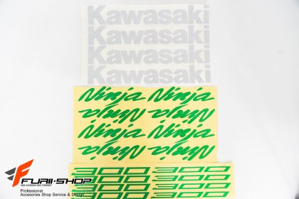 สติ๊กเกอร์ขอบล้อใน สีเขียว ขาว FOR KAWASAKI NINJA300