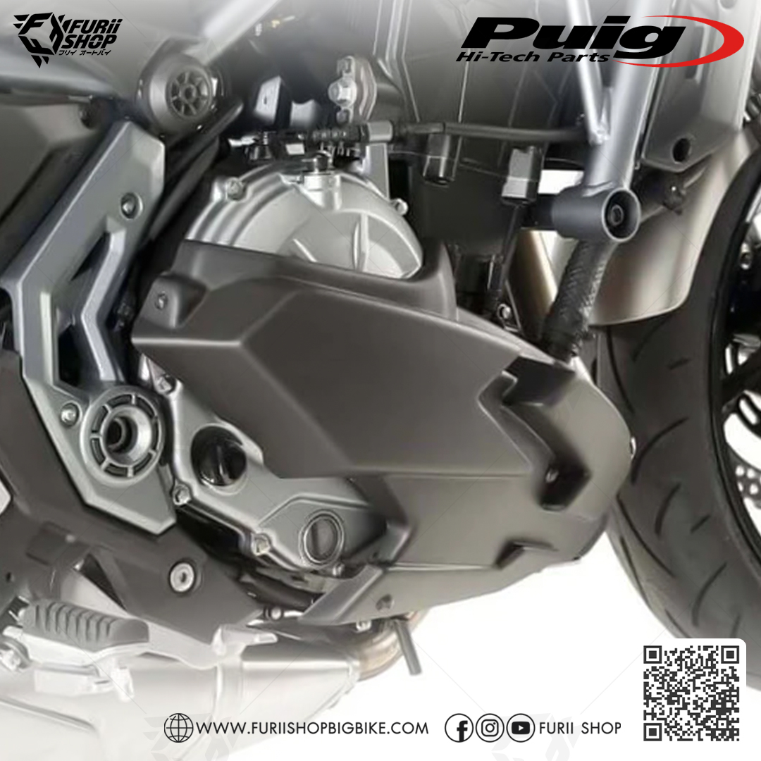 อกล่าง Puig Belly Pan Black : for Kawasaki Z650 2017-2019