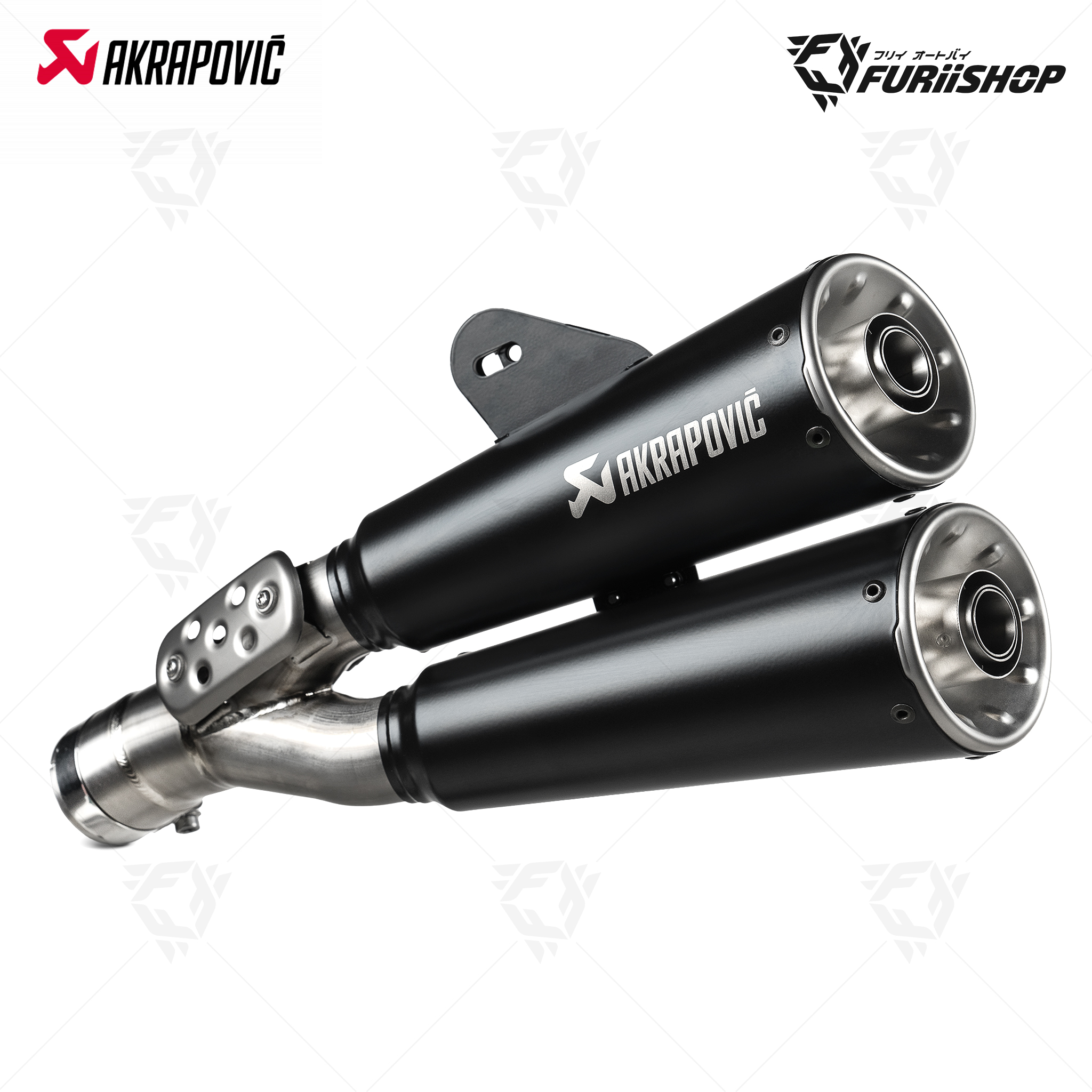 ท่อไอเสียแต่ง Akrapovic - Slip on Twin Black (R12 nine T 2024) For BMW R12 2024-2025