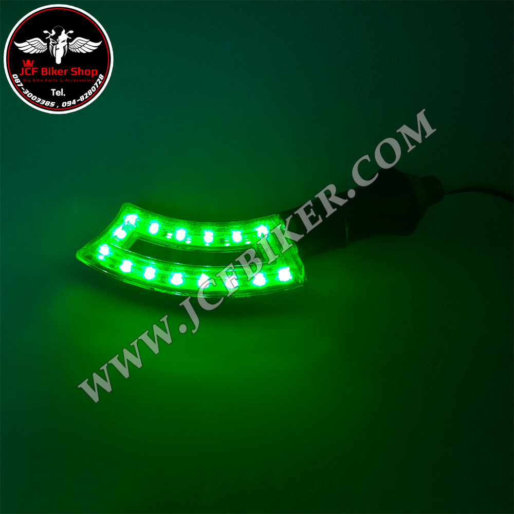 ไฟเลี้ยวแต่ง LED ทรงดาบงอ