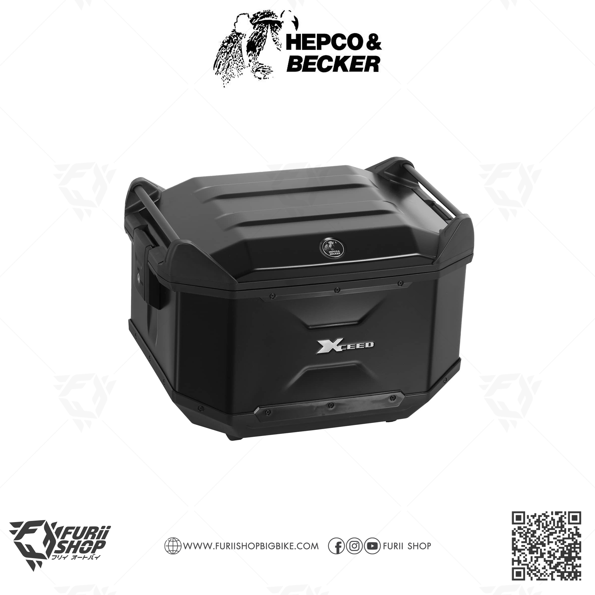 กล่องหลัง HEPCO & BECKER : XCEED TOPCASE 45 LTR. - BLACK
