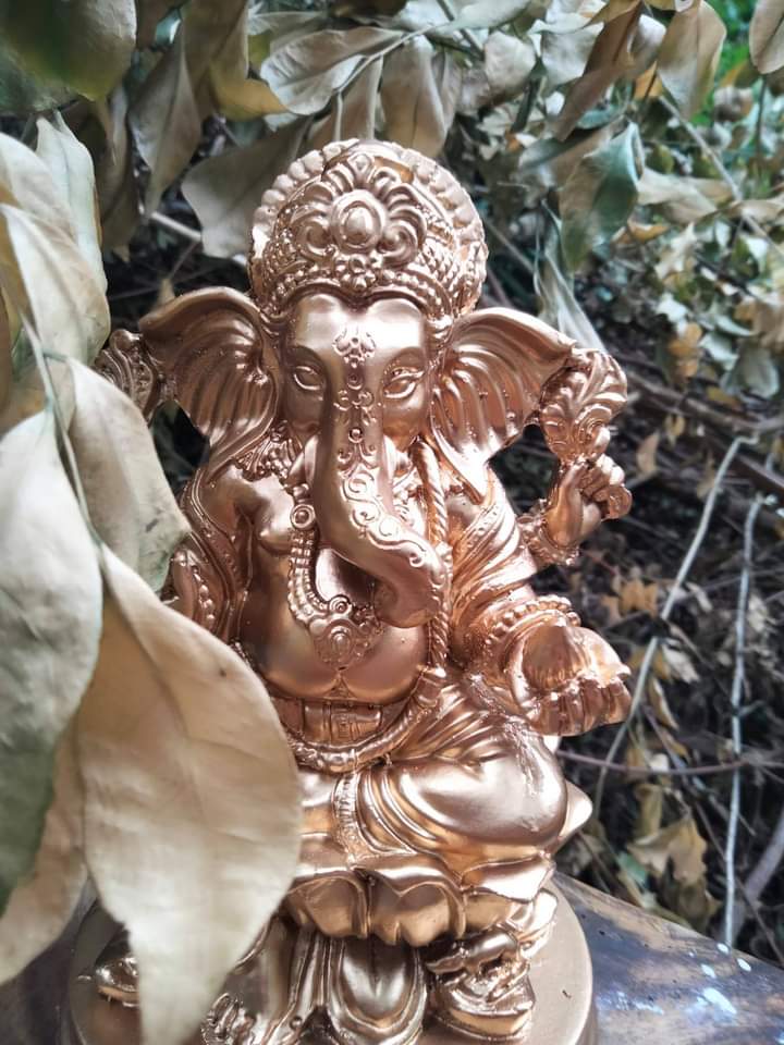 พระพิฆเนศ ปางรีนาโมจัน ปางปลดหนี้สร้างทรัพย์ องค์สีทองคำ