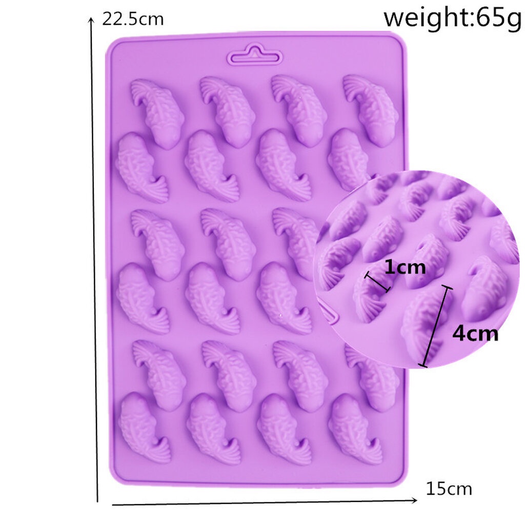 แม่พิมพ์ซิลิโคน ปลาคราฟ....เล็ก 24ตัว