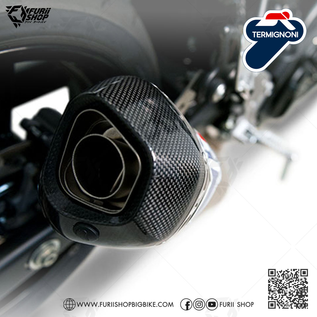 ท่อมอเตอร์ไซค์ Termignoni Slip on Steel-Carbon : for Suzuki SV650 2016-2018