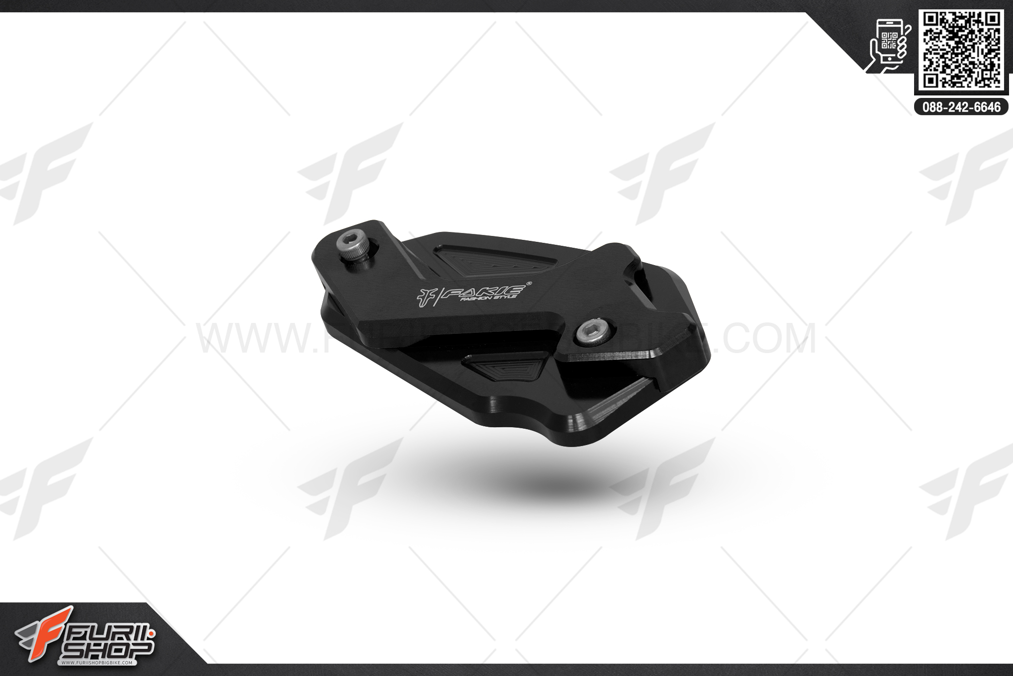 ฝาปิดกระปุกน้ำมันเบรค Fakie Ninja650 สีดำ