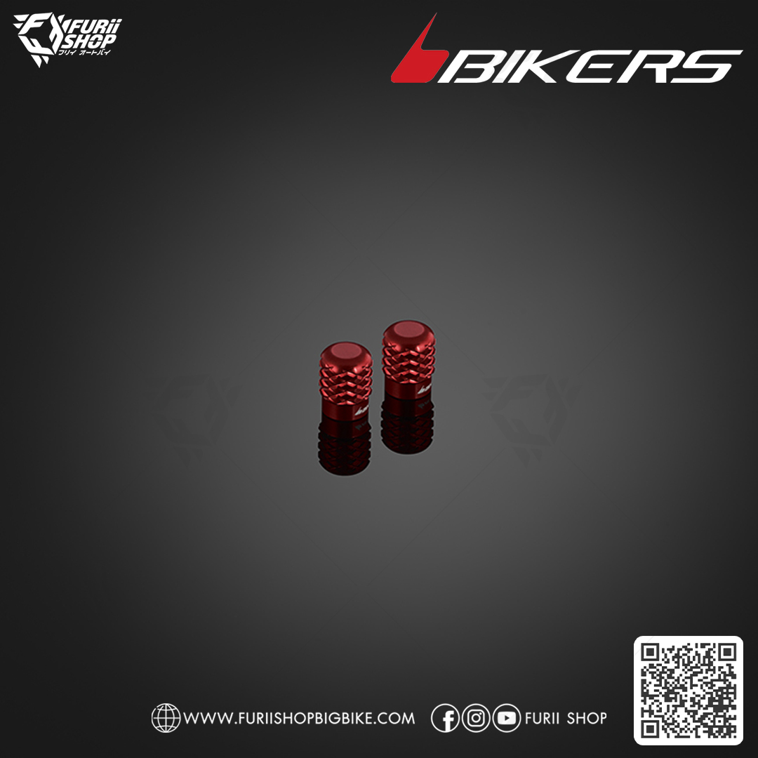 จุกลมอลูมิเนียม รุ่นมาตรฐาน (คู่) (C0135) Bikers Standard Aluminum Tire Valve Caps : for Yamaha YZF-R3 2015-2018
