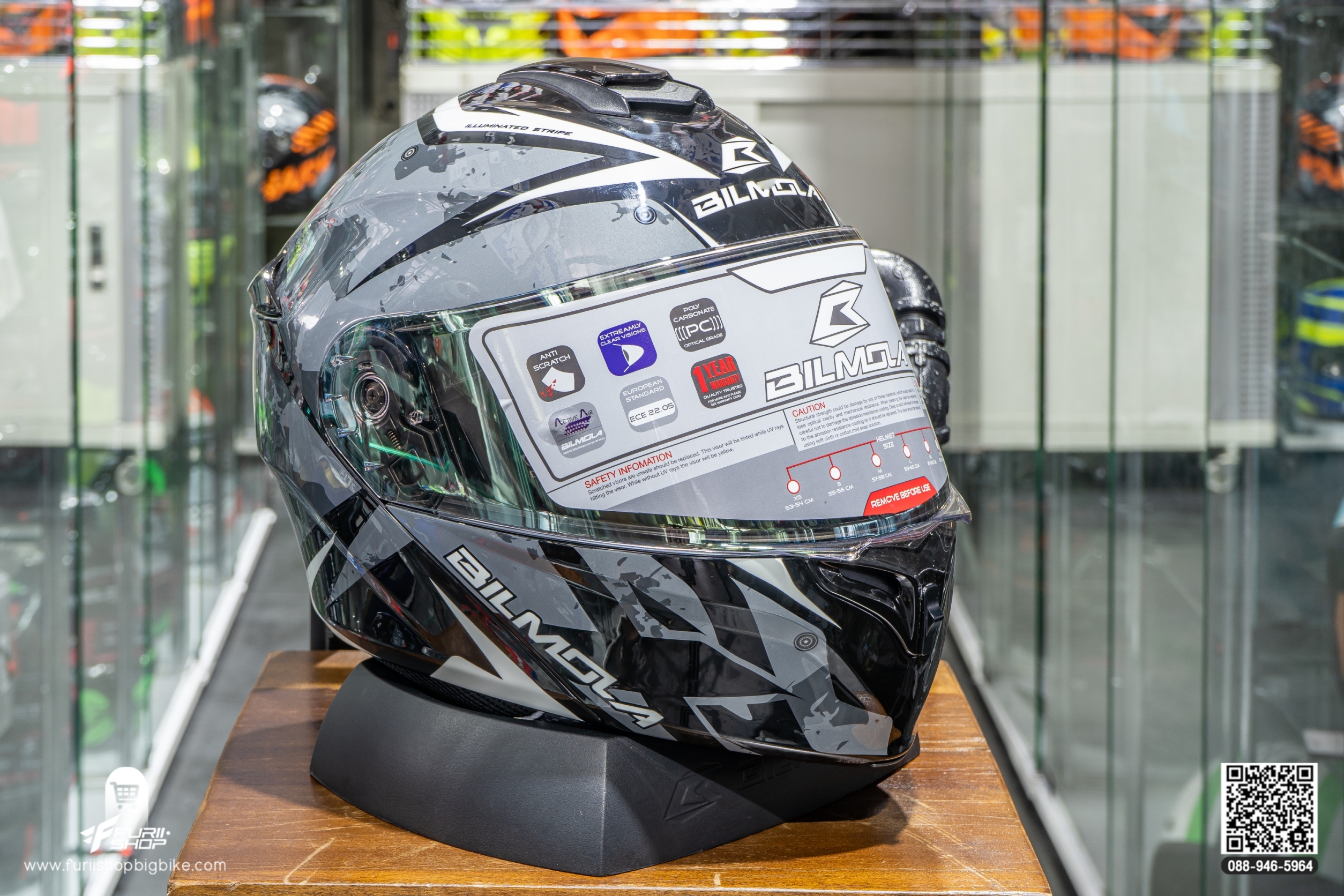 หมวกกันน็อค BILMOLA EXPLORER EVO BLACK (GLOSSY)