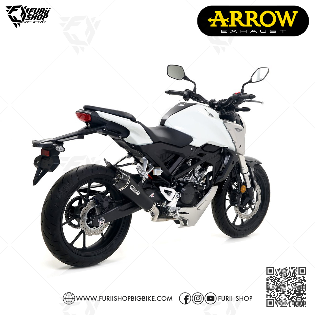ท่อมอเตอร์ไซค์ Arrow X-Kone Black : for Honda CB150R 2018-2019