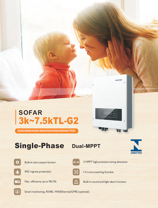 SOFAR Grid tie/ On grid Inverter รุ่น 5kW single phase