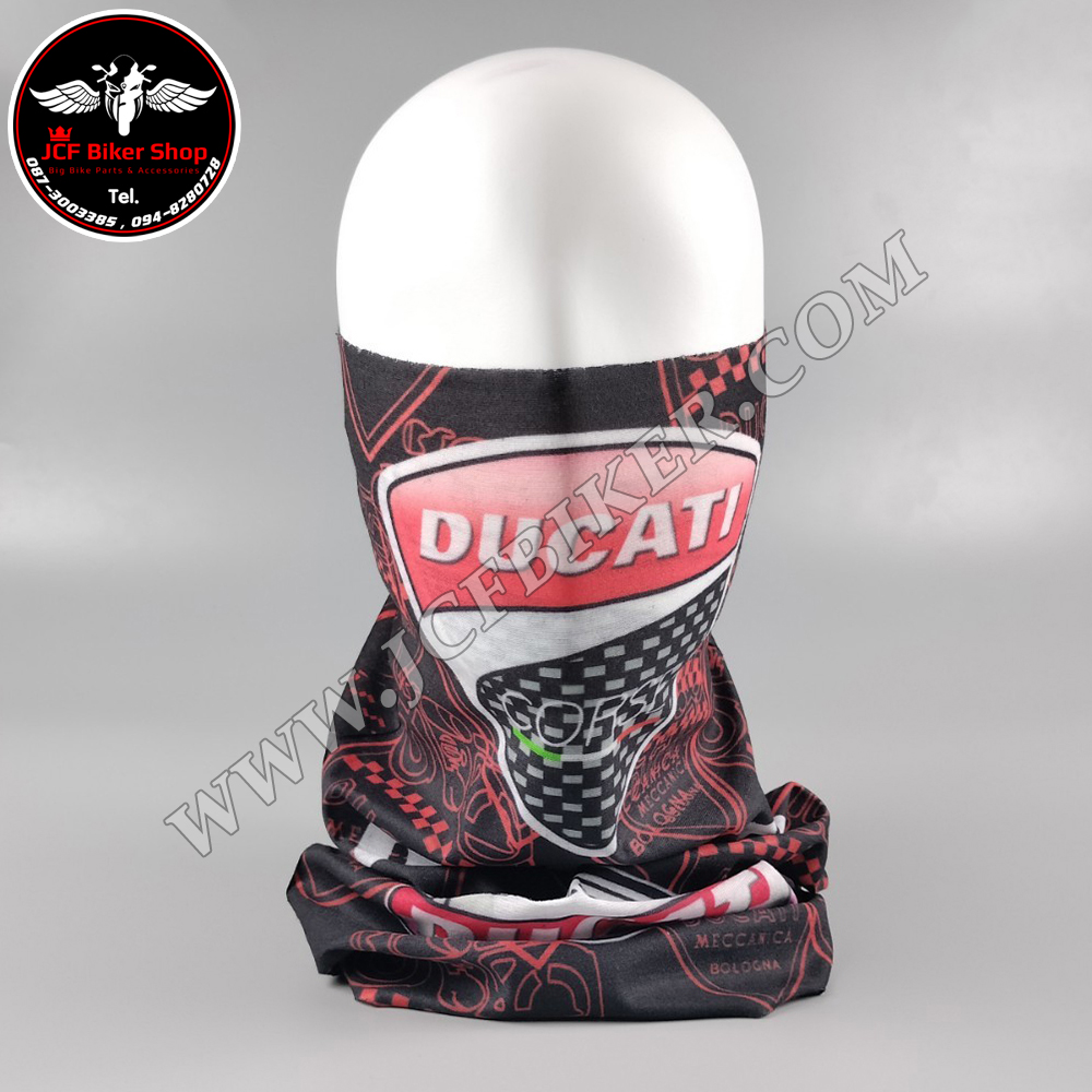 ผ้าบัฟ Ducati สีดำแดง