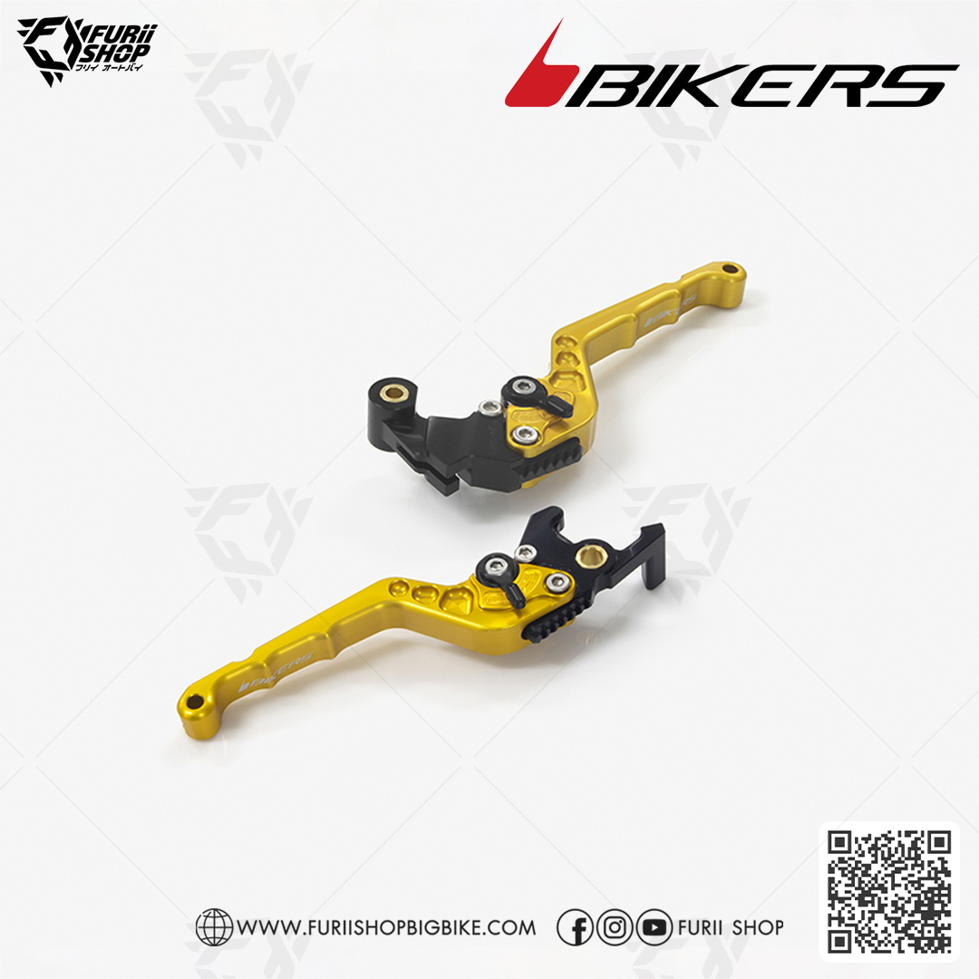 มือเบรกหน้า - มือคลัตช์ปรับระดับ (Y0541) Bikers Adjustable Front Brake-Clutch Lever : for Yamaha YZF-R3 2015-2018