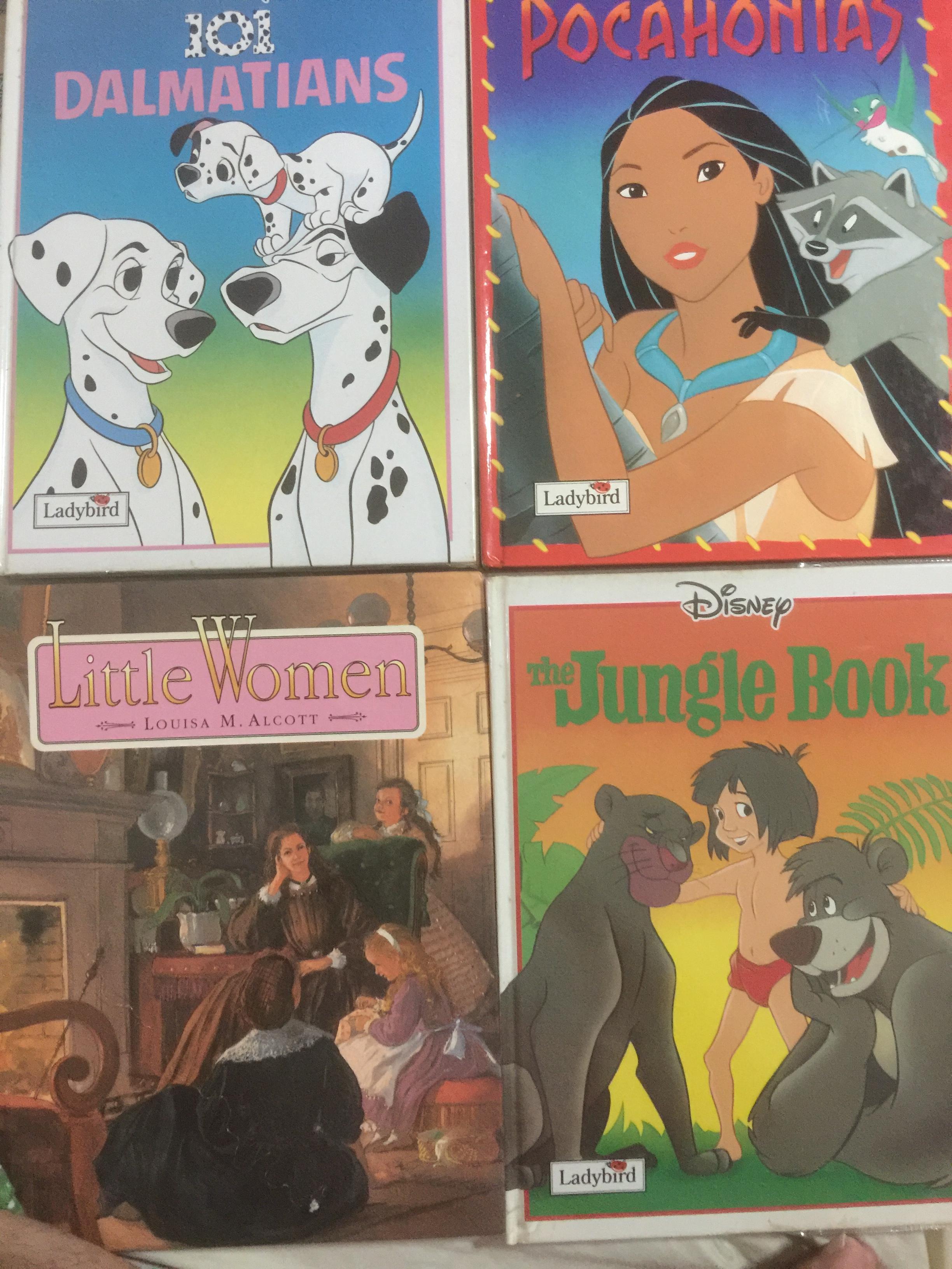 หนังสือการ์ตูนของ DISNEY รวม 6 เล่ม. THE LION KING. 101 DALMATIANS POCAHONTAS Lady and the TRAMP. The Jungle Book. Little Woman 0 กก.