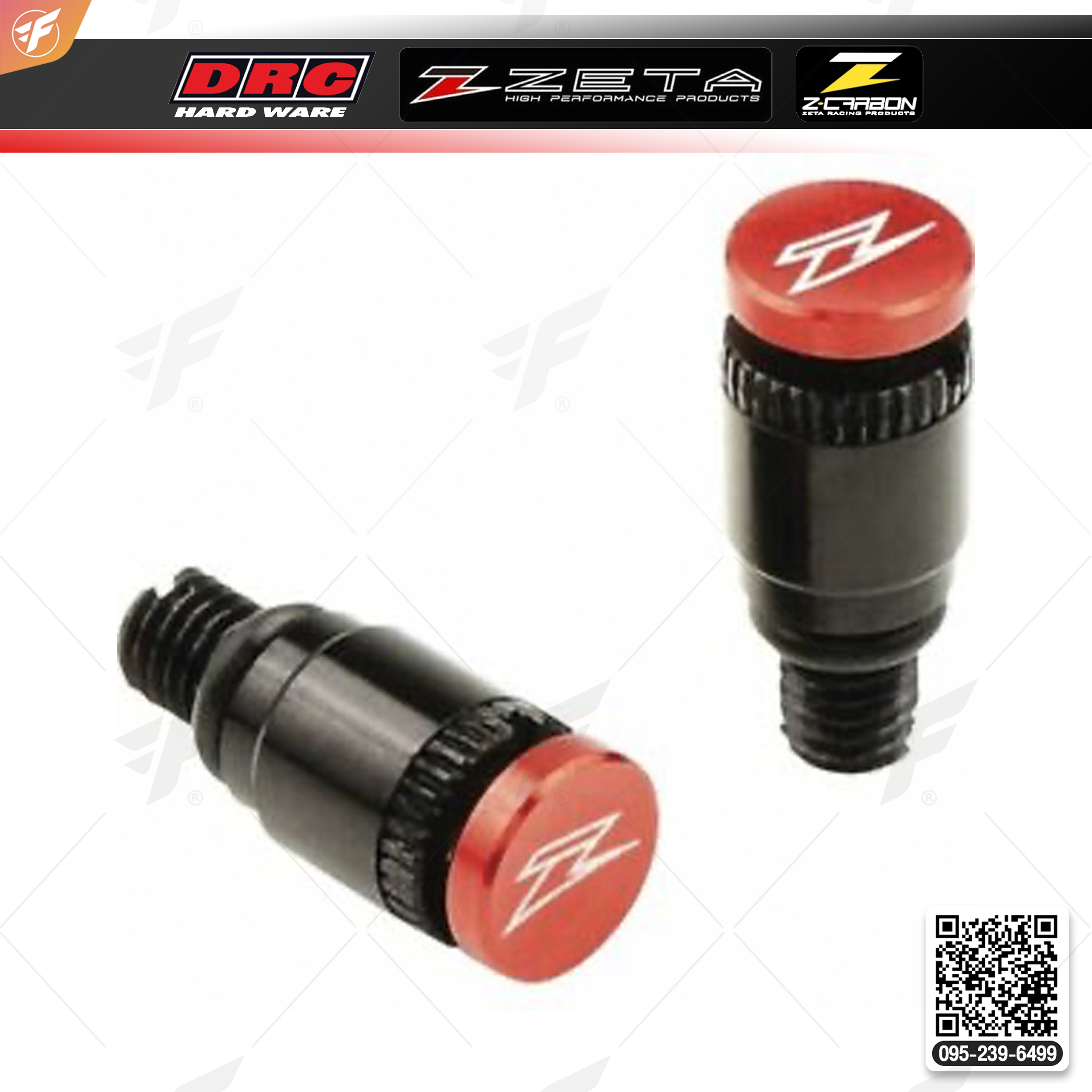 สินค้า ZETA FORK TOP BLEEDER S- TYPE SHOW/KYB 2PCS RED (ZE91-1326)