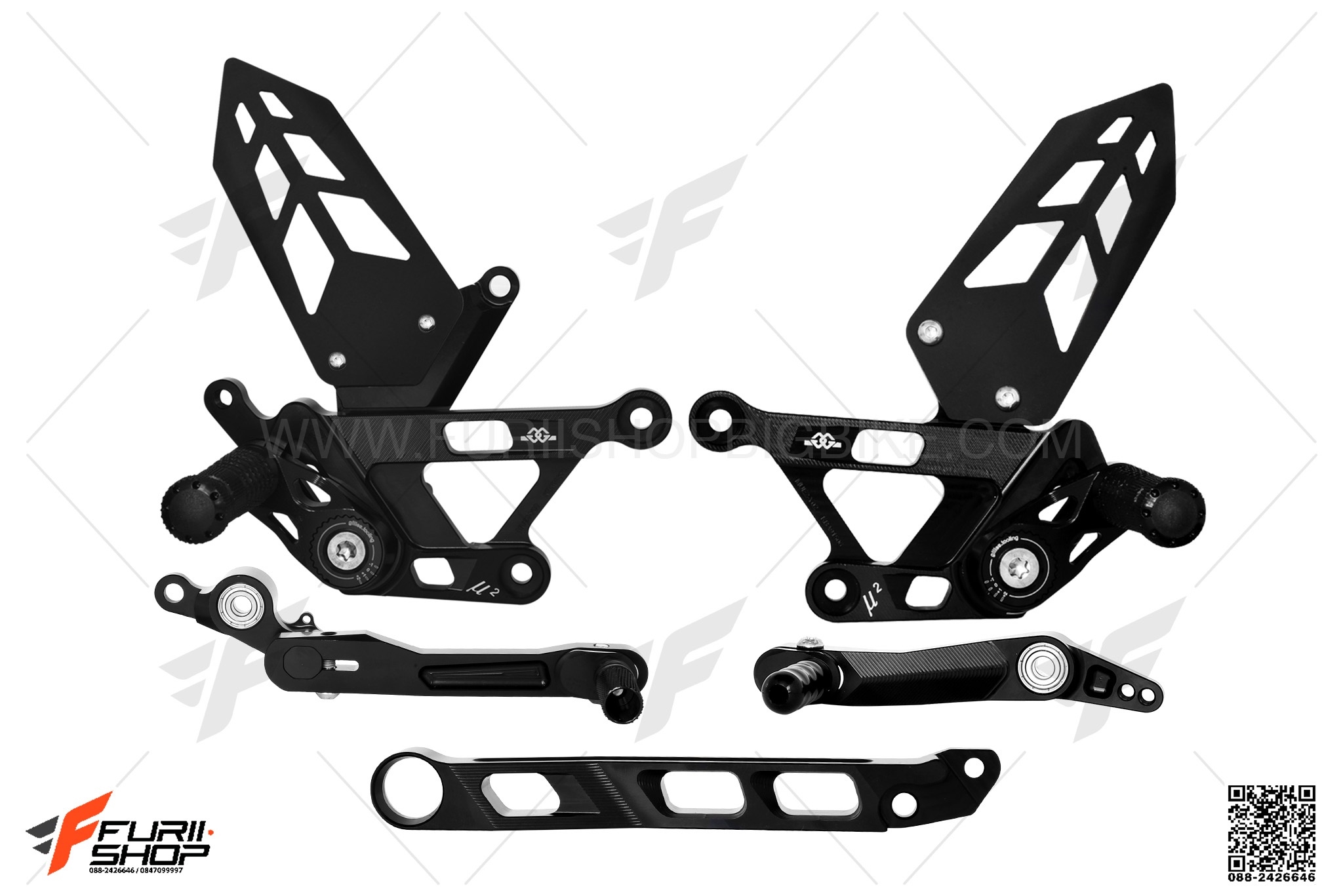 เกียร์โยง GILLES TOOLING MUE2 สีดำ FOR YAMAHA MT10