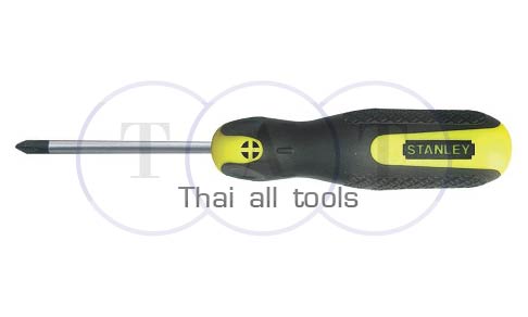 ไขควงหุ้มยาง ปากแฉก CUSHION GRIP 2 SCREWDRIVERS STANLEY