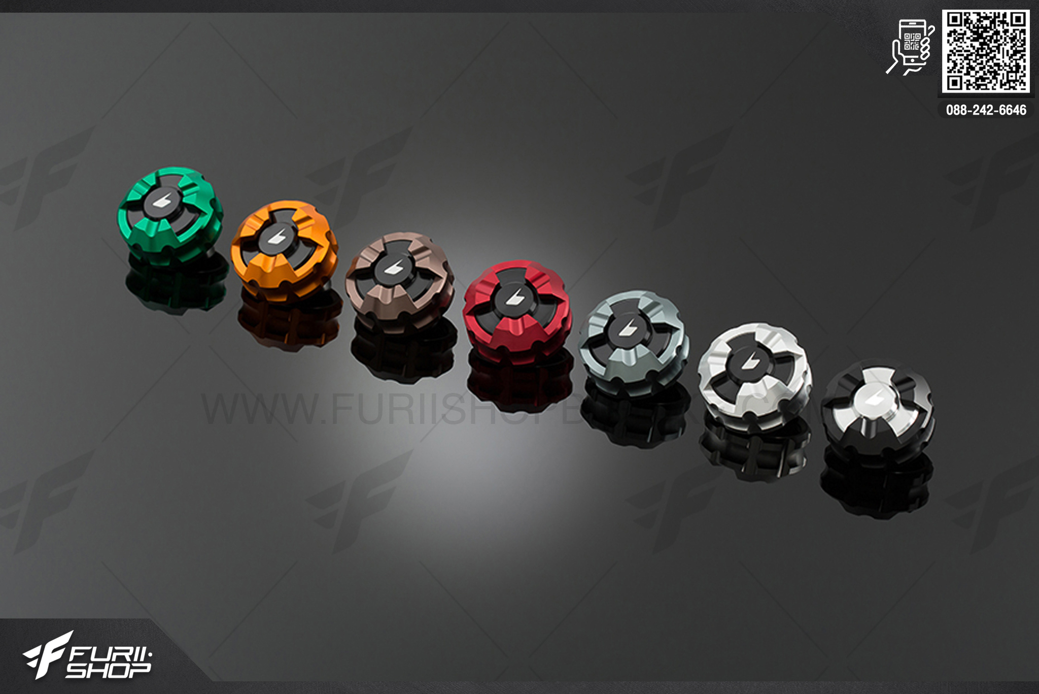 ฝาปิดกระปุกน้ำมันเบรคหลัง (Rear Brake Reservoir Cover) Kawasaki KSR Final Edition