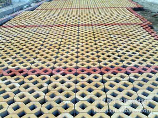 แม่พิมพ์บล็อคคอนกรีต ลาย 8เหลี่ยม คู่ ขนาด 40x20x8 cm