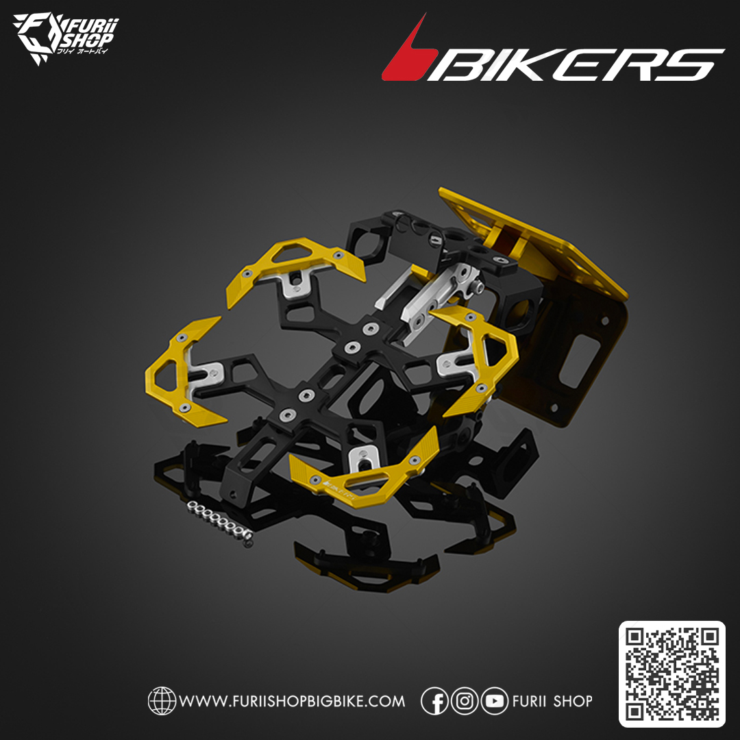 ท้ายสั้นปรับระดับพร้อมกรอบป้ายทะเบียน (Y0169) Bikers Adjustable license plate support : for Yamaha YZF-R3 2015-2018
