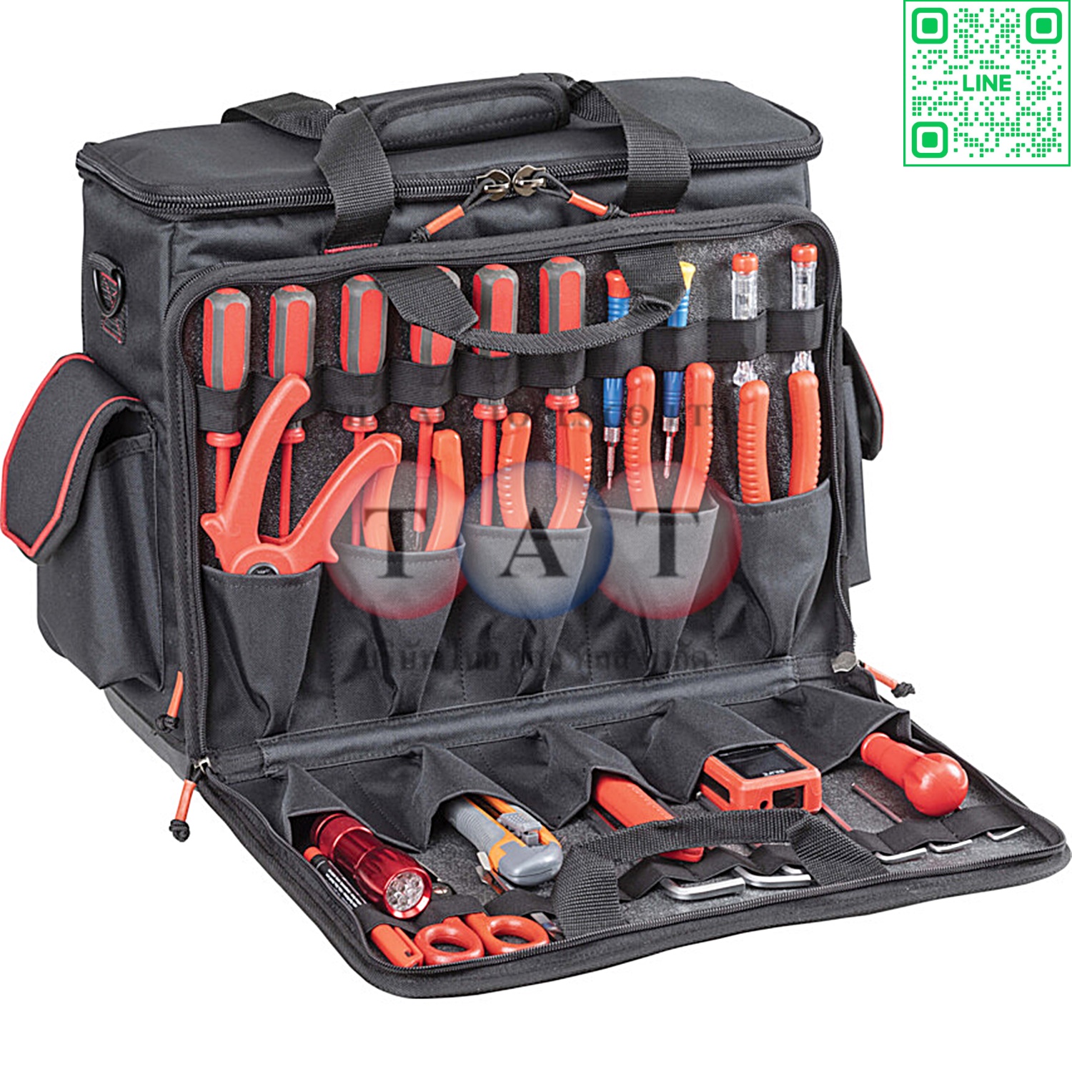 KEN5934210K PILOT TOOL BAG WITH PADDED AREA FOR LAPTOP TWO SIDES OPENING KENNEDY