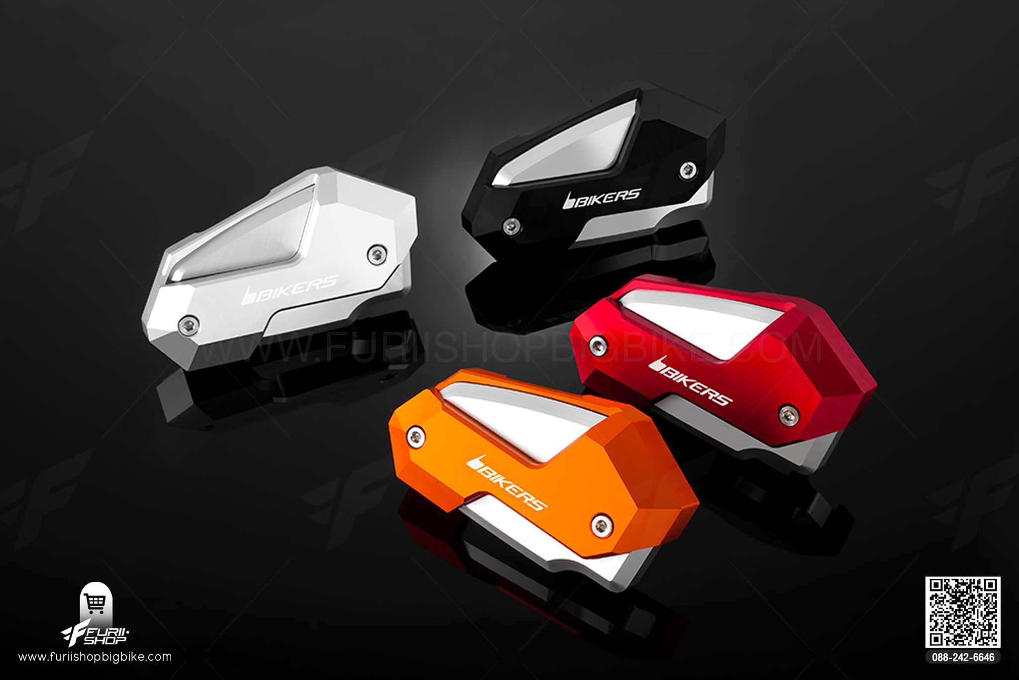 เบรคหน้า Front Brake Reservoir Cover Bikers Ninja650, Z650, Versys650 2015-2019