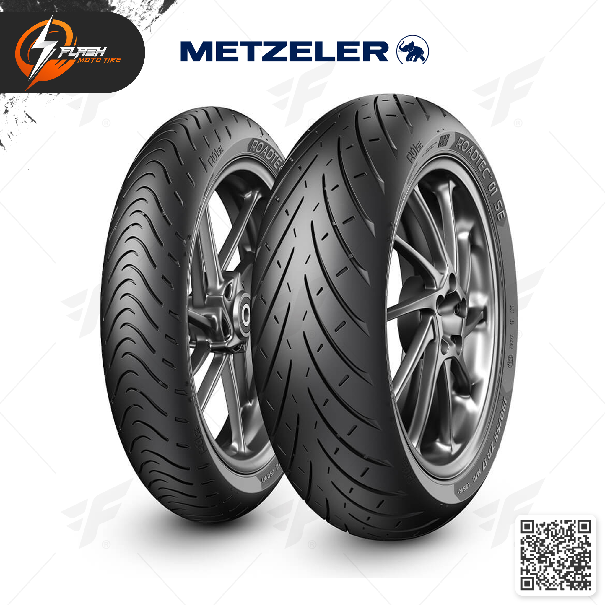 ยางมอเตอร์ไซค์ Metzeler ROADTEC 01 SE : F 120/70ZR17 + R 180/55ZR17