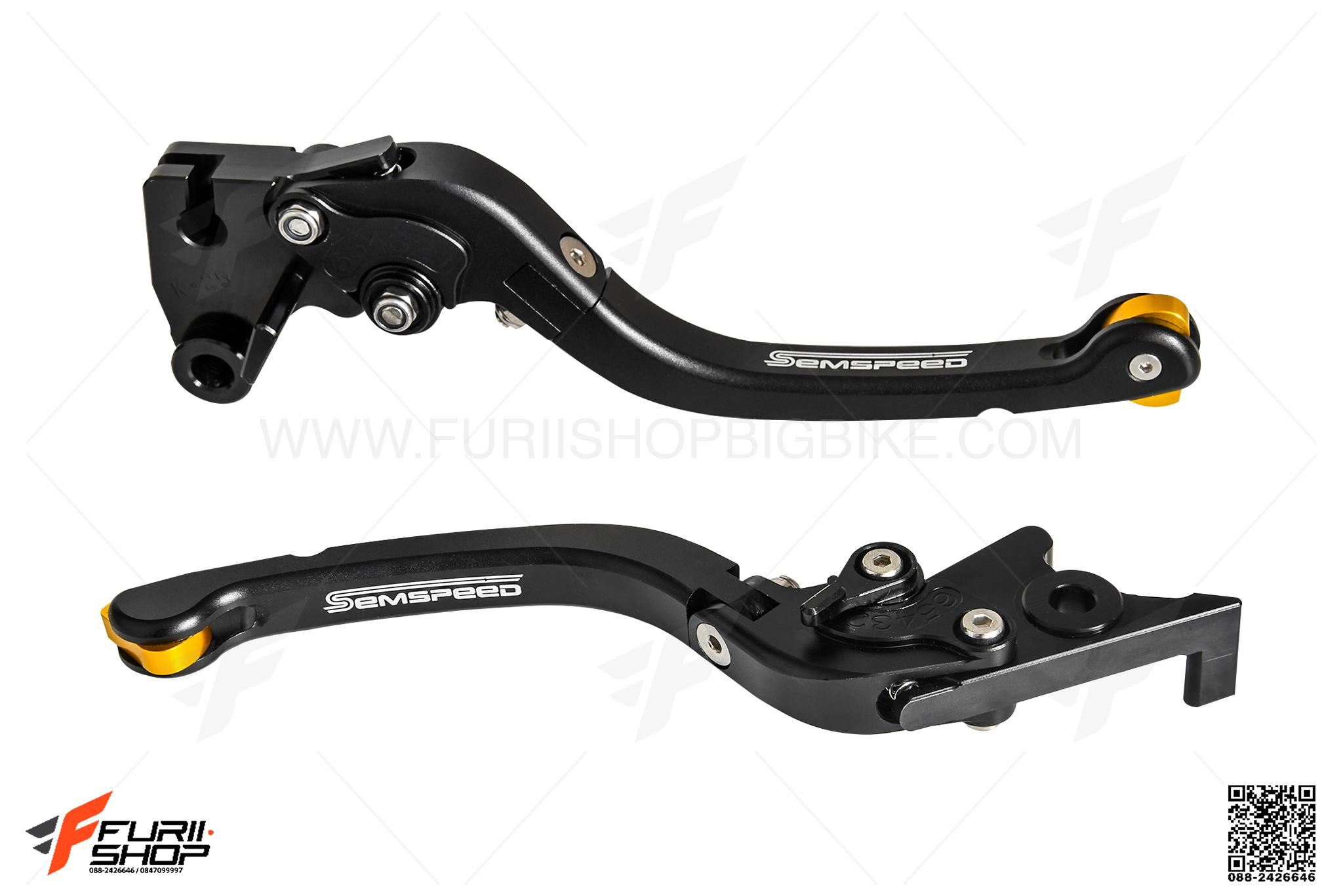 ก้านเบรกก้านครัช SEMSPEED สีทอง FOR KAWASAKI NINJA400