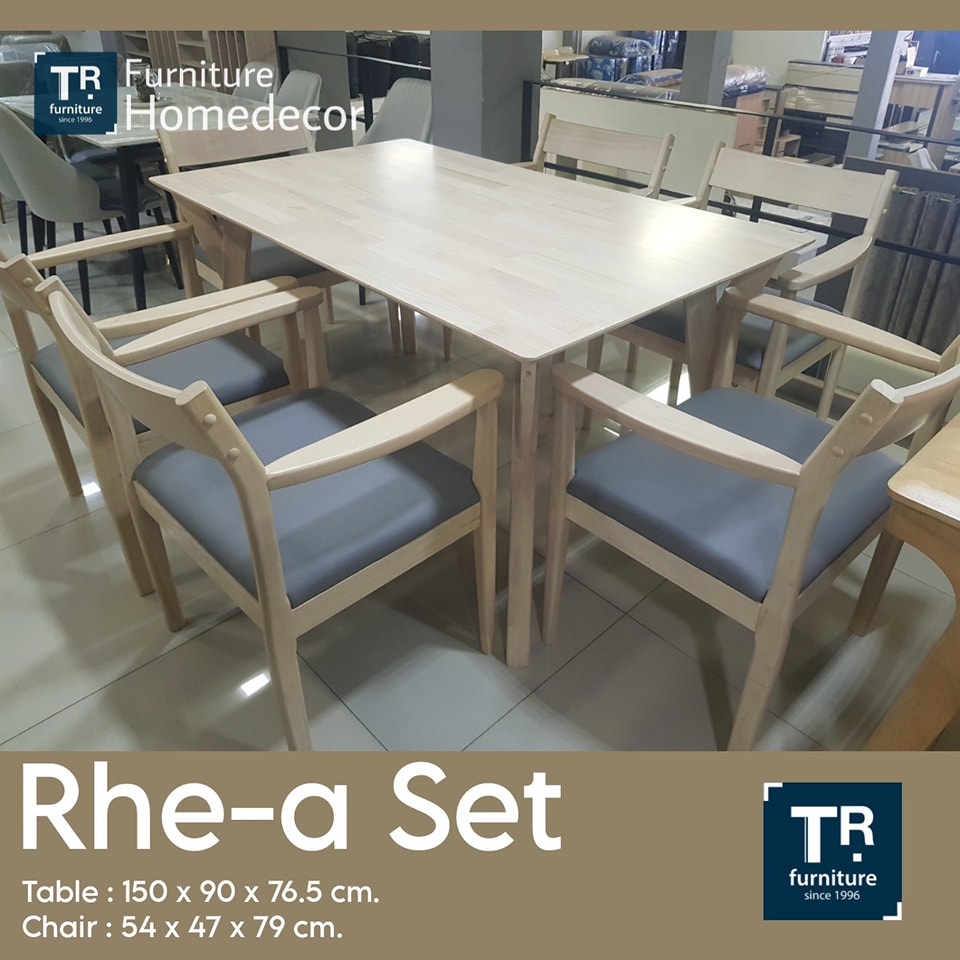 ชุดโต๊ะกินข้าว 6 ที่นั่ง รุ่น Rhe-a เรย์อา