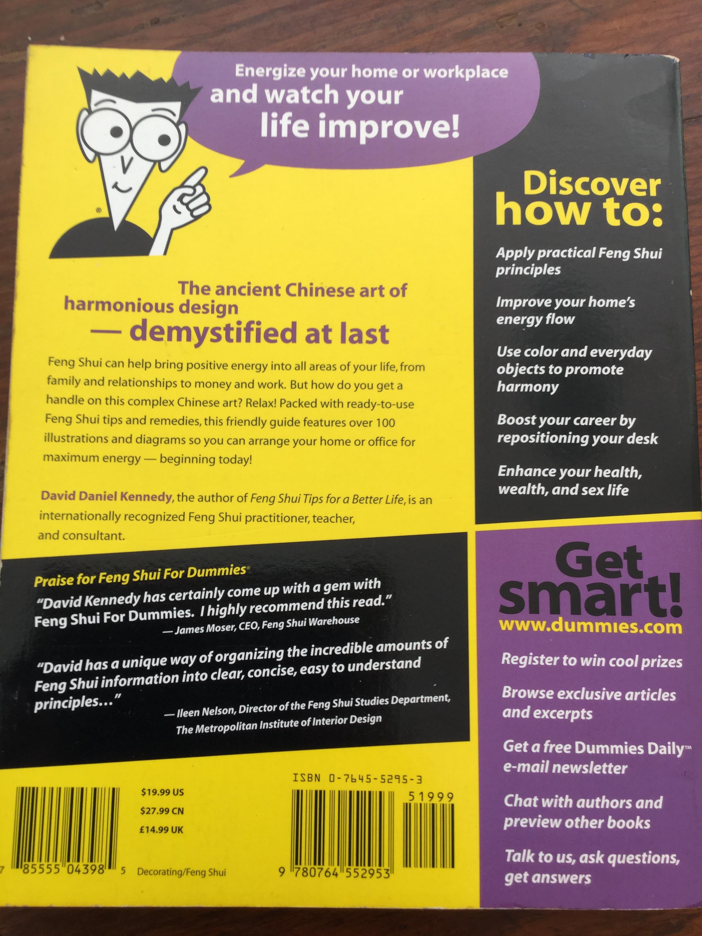 Feng Shui for Dummies. If You've ever wanted to know anything about Feng Shui this is the book to read. ผู้เขียน David Daniel Kennedy 0 กก.