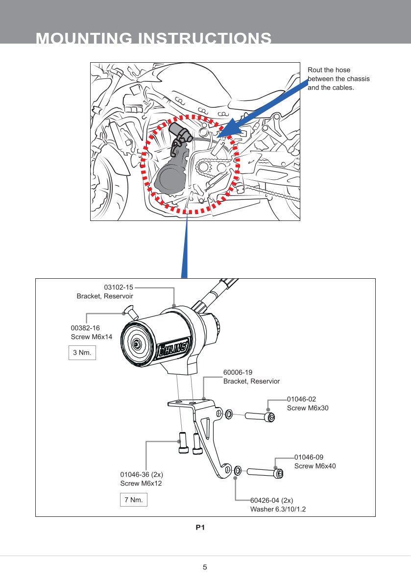โช๊คหลัง OHLINS KA738 FOR Kawasaki Z650 2017-2018