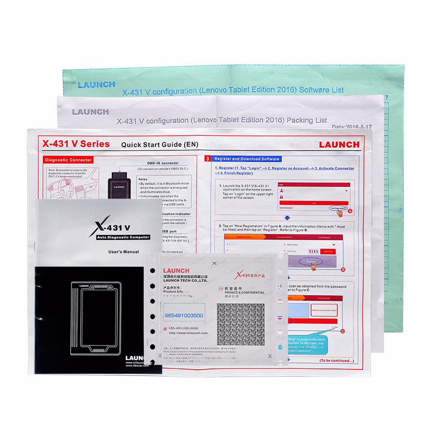 ลิฟท์ยกรถ 4.2 ตัน พร้อม เครื่องสแกน X-431 V Pro