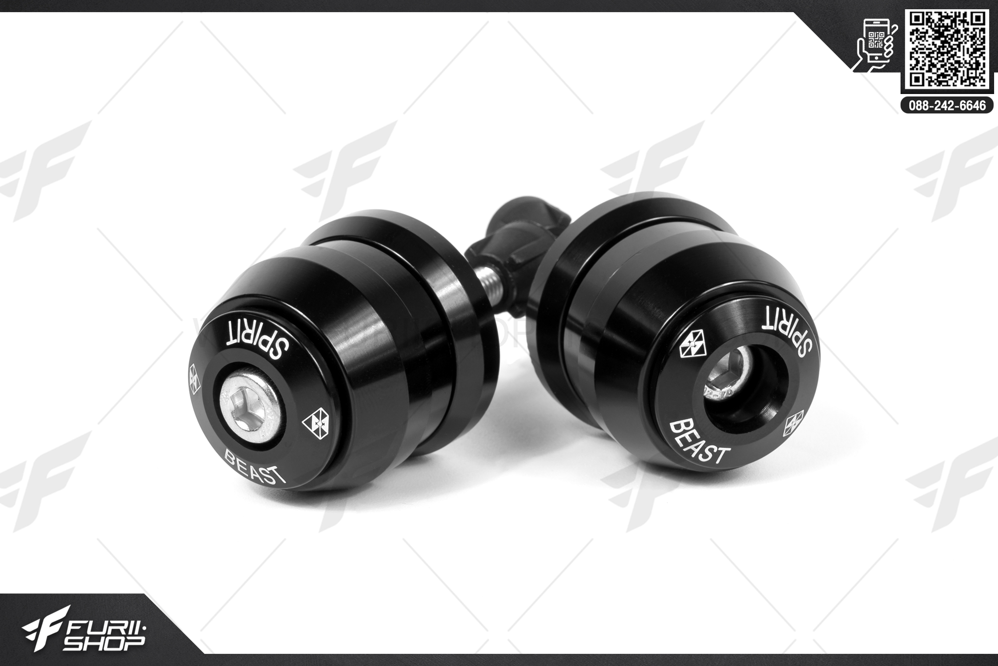 ไฟเลี้ยวปลายแฮนด์ Spirit Beast L5 CR10303 (สีดำ)