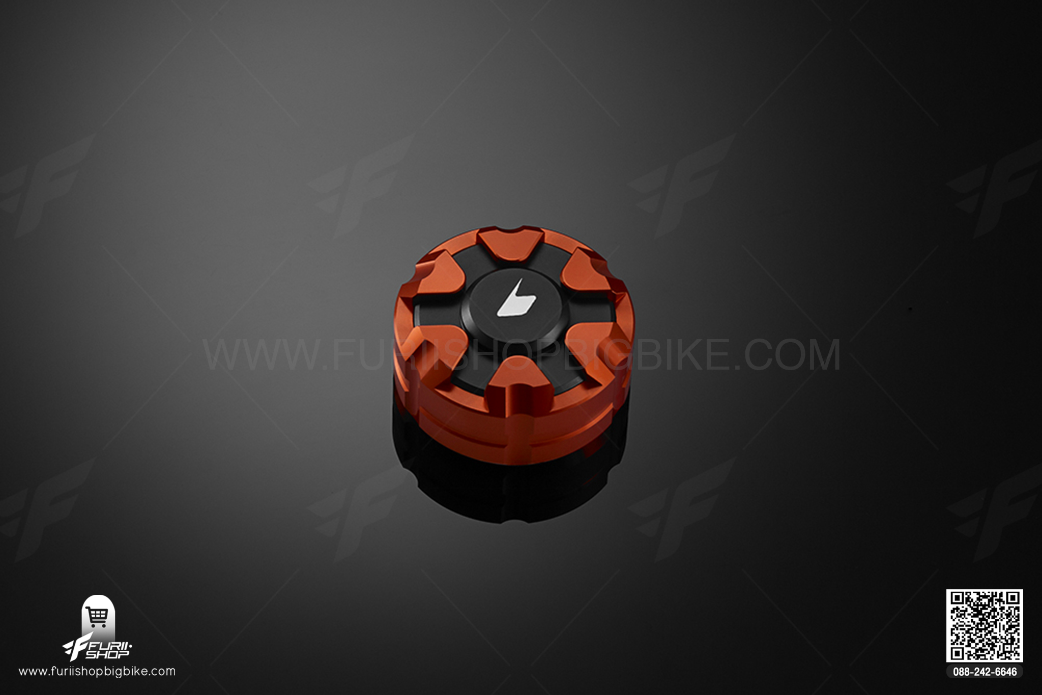 ฝาครแบกระปุกน้ำมันเบรคหลัง Rear Brake Reservoir Cover Bikers คาวาซากิ Kawasaki Z800