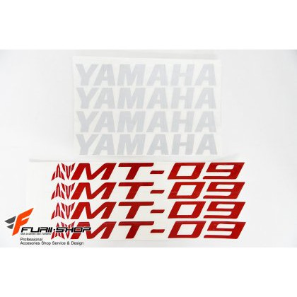 สติ๊กเกอร์ขอบล้อใน สีแดง ขาว FOR YAMAHA MT07