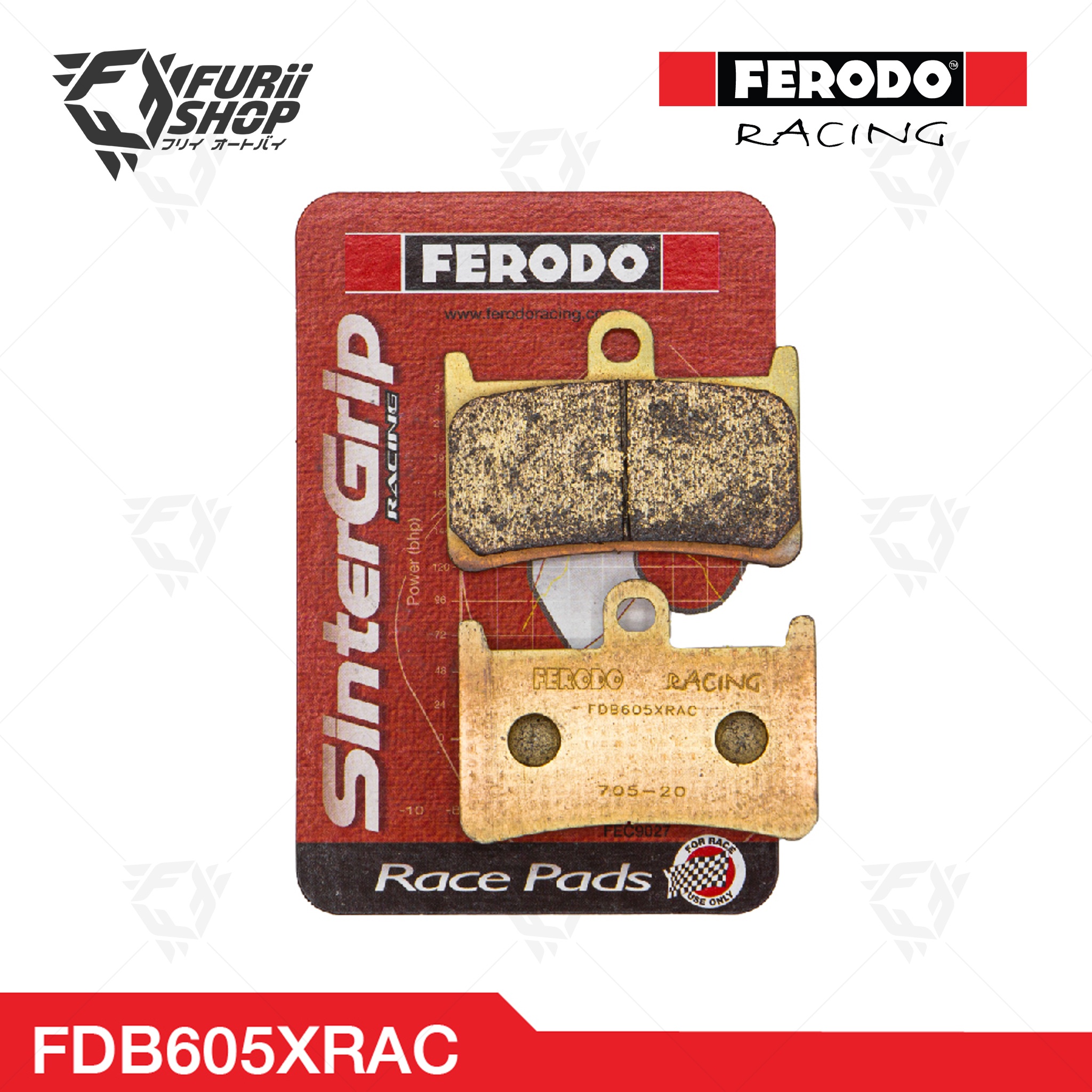 ผ้าเบรกหน้า FERODO RACING : For Yamaha(FDB605XRAC)