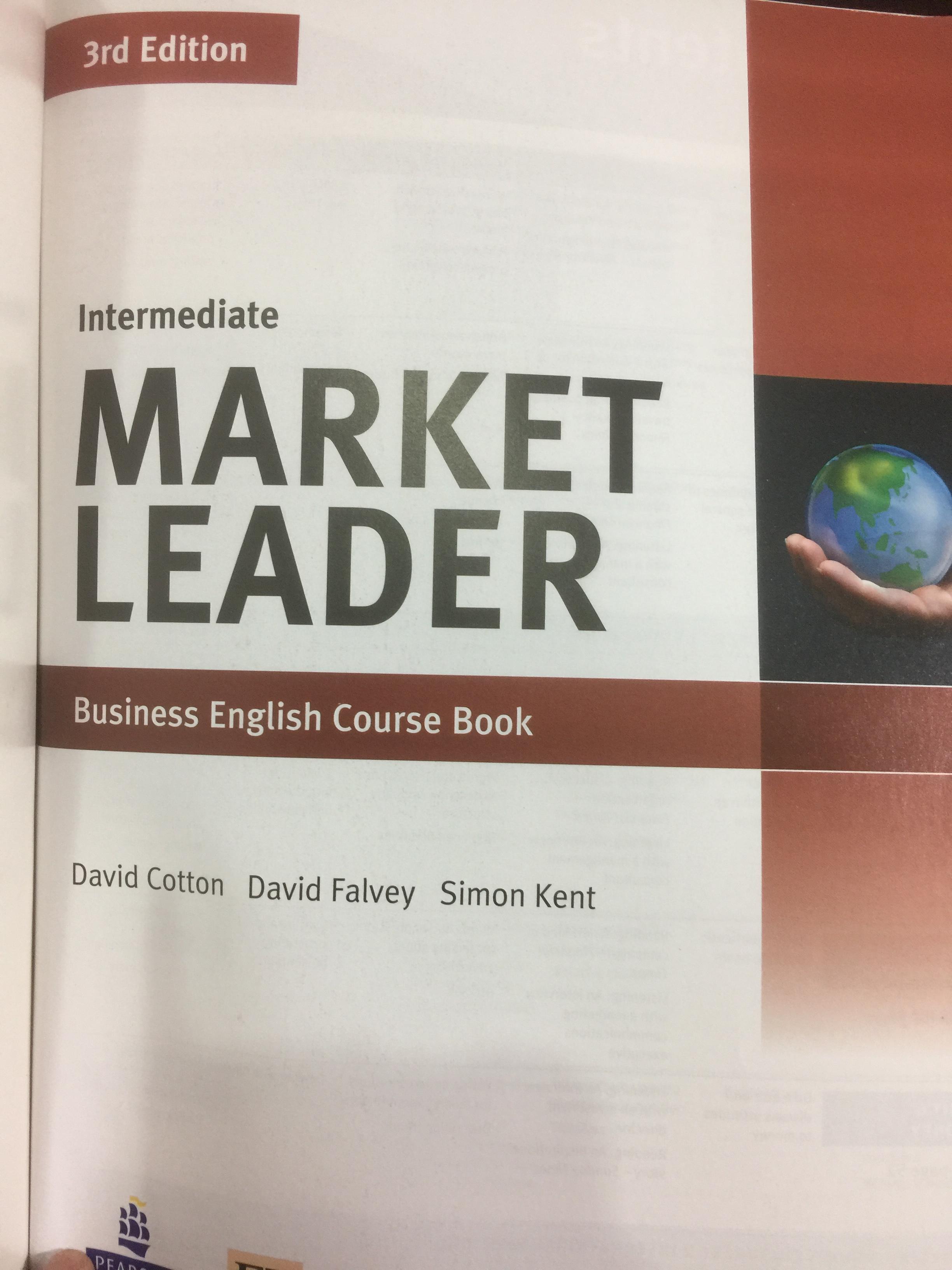 intermediate MARKET LEADER. Business English Course Book แถม CD จำนวน 1 แผ่น 0 กก.