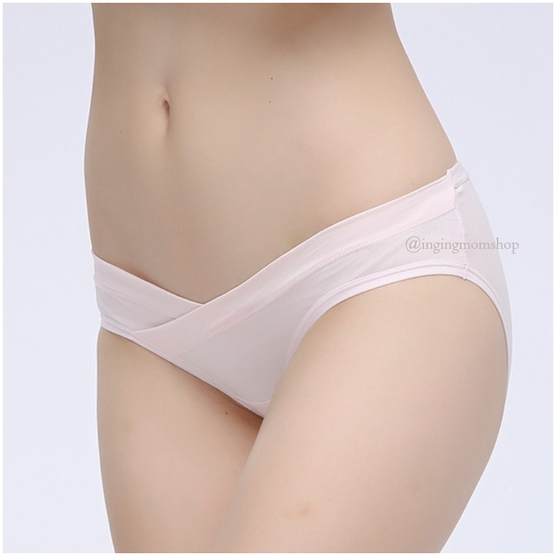 L5348C_[Size-M-สีชมพู]_กางเกงในคนท้องเอวต่ำ