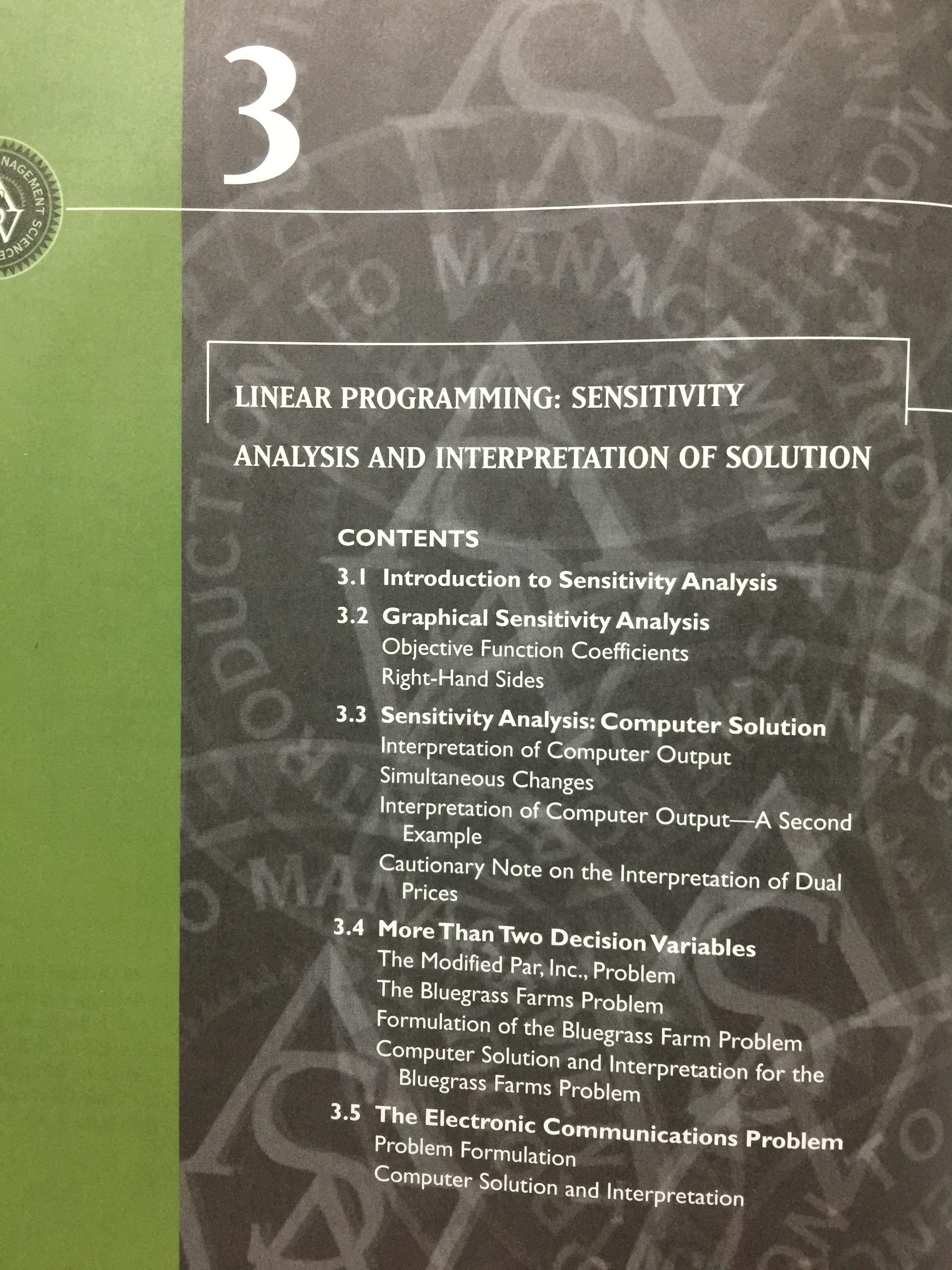 AN. INTRODUCTION TO MANAGEMENT SCIENCE. QUANTITATIVE APPROACHES TO. DECISION MAKING ผู้เขียน ANDERSON SWEENEY. WILLIAMS. พิมพ์ครั้งที่ 9 0 กก.