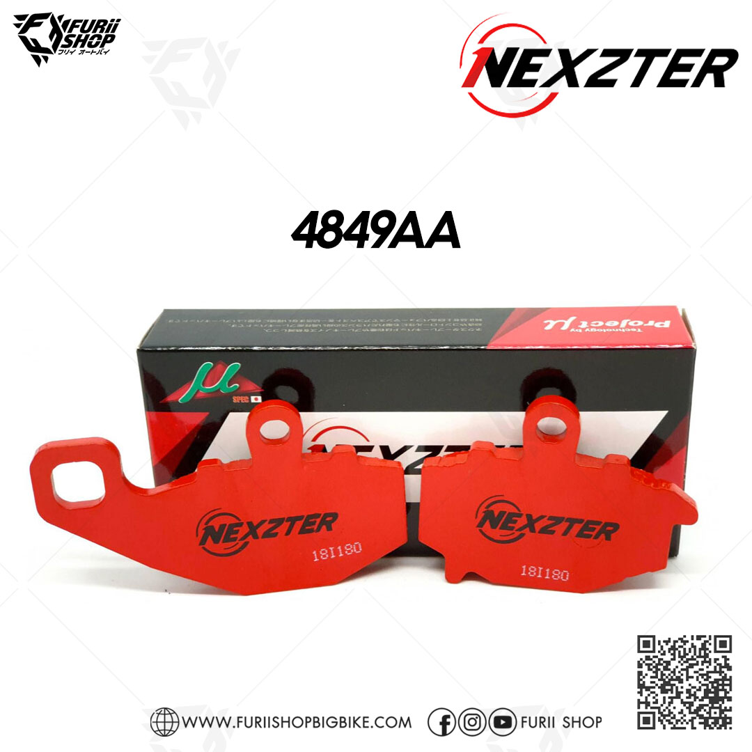 ผ้าเบรก Nexzter MU Part NO. 4849AA (R) : for Kawaski ER650 / NINJA 650 / VERSYS 650 / W800 / VOLCAN / ZX6R / Z1000 (Y03-15) / NINJA 1000 (Y11-15) / ZX10R (Y04-10)