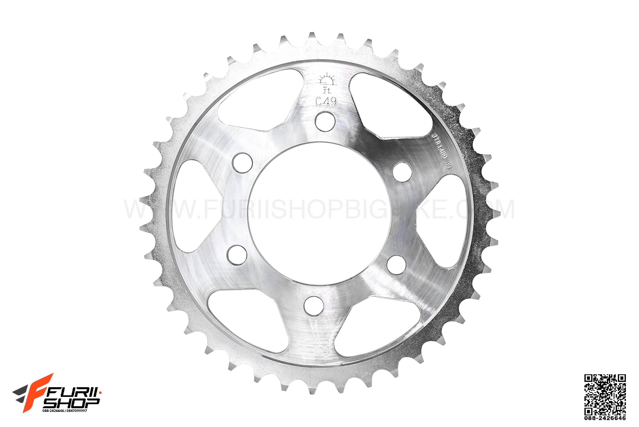 สเตอร์ JOMTHAI (พระอาทิตย์) 39ฟัน รหัส JTR1489 - 39T FOR KAWASAKI ZX-10 (2016UP)