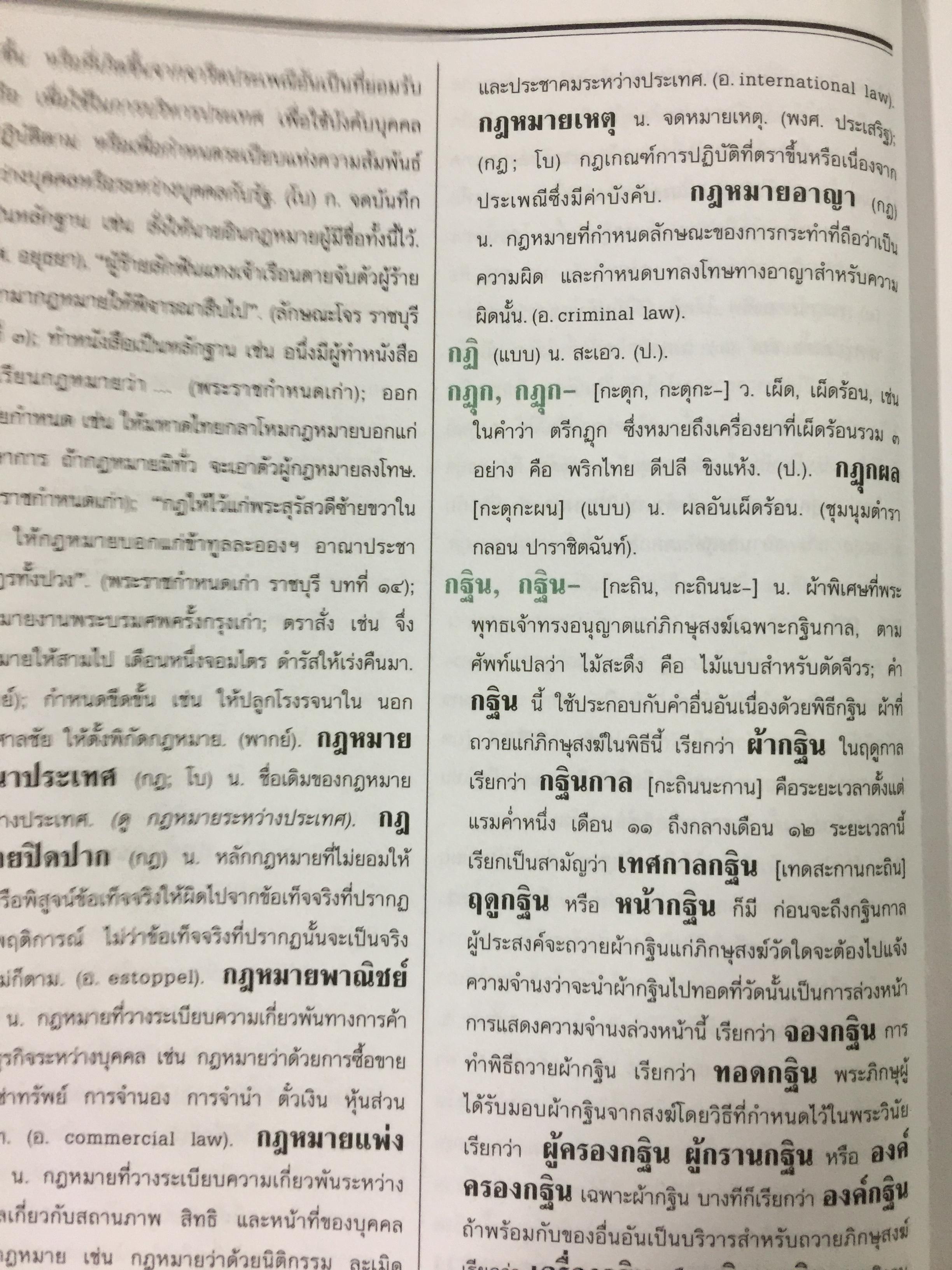 พจนานุกรม ฉบับราชบัณฑิตยสถาน พ.ศ. 2525 พิมพ์ครั้งที่ 6 พ.ศ.2539. 650 กรัม