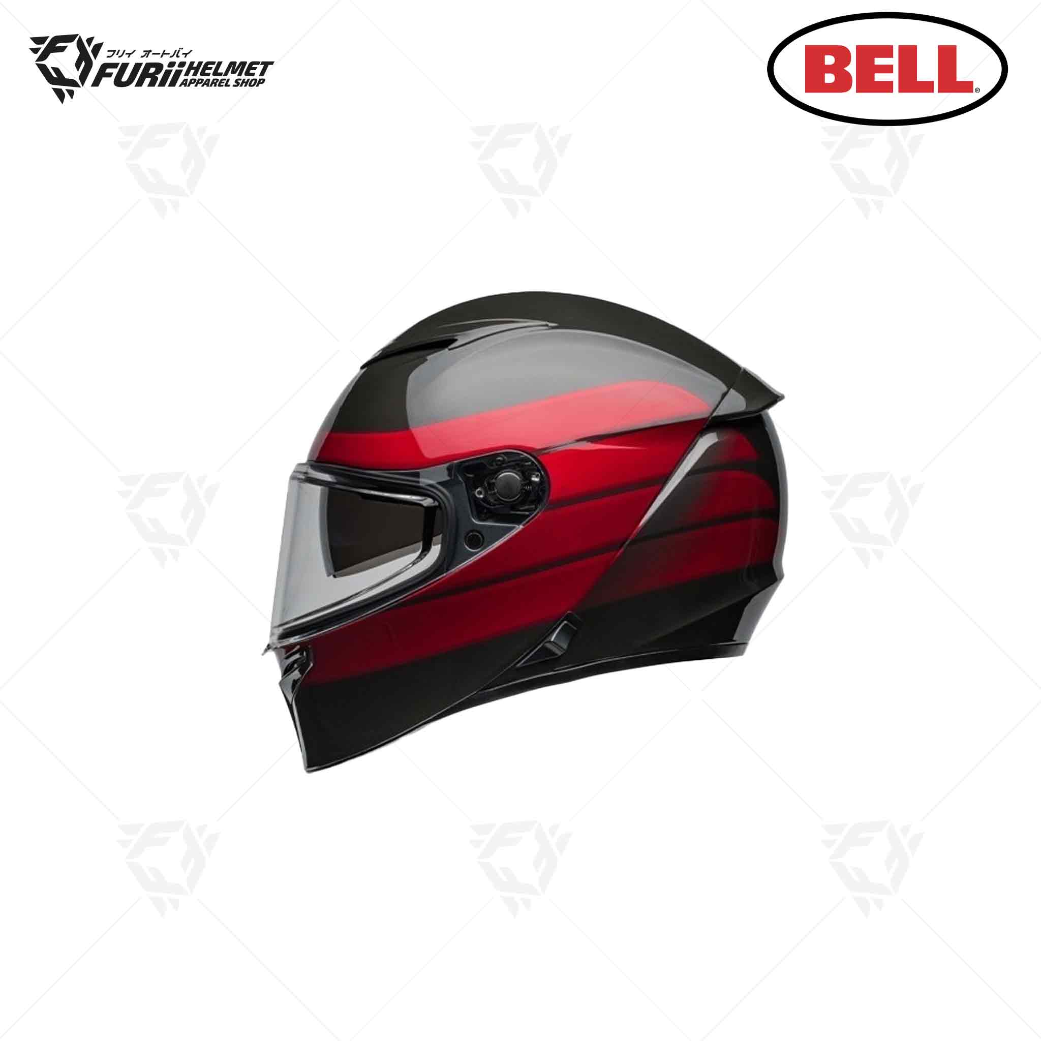 หมวกกันน็อค Bell Lithium Mips Gloss Charcoal/Red