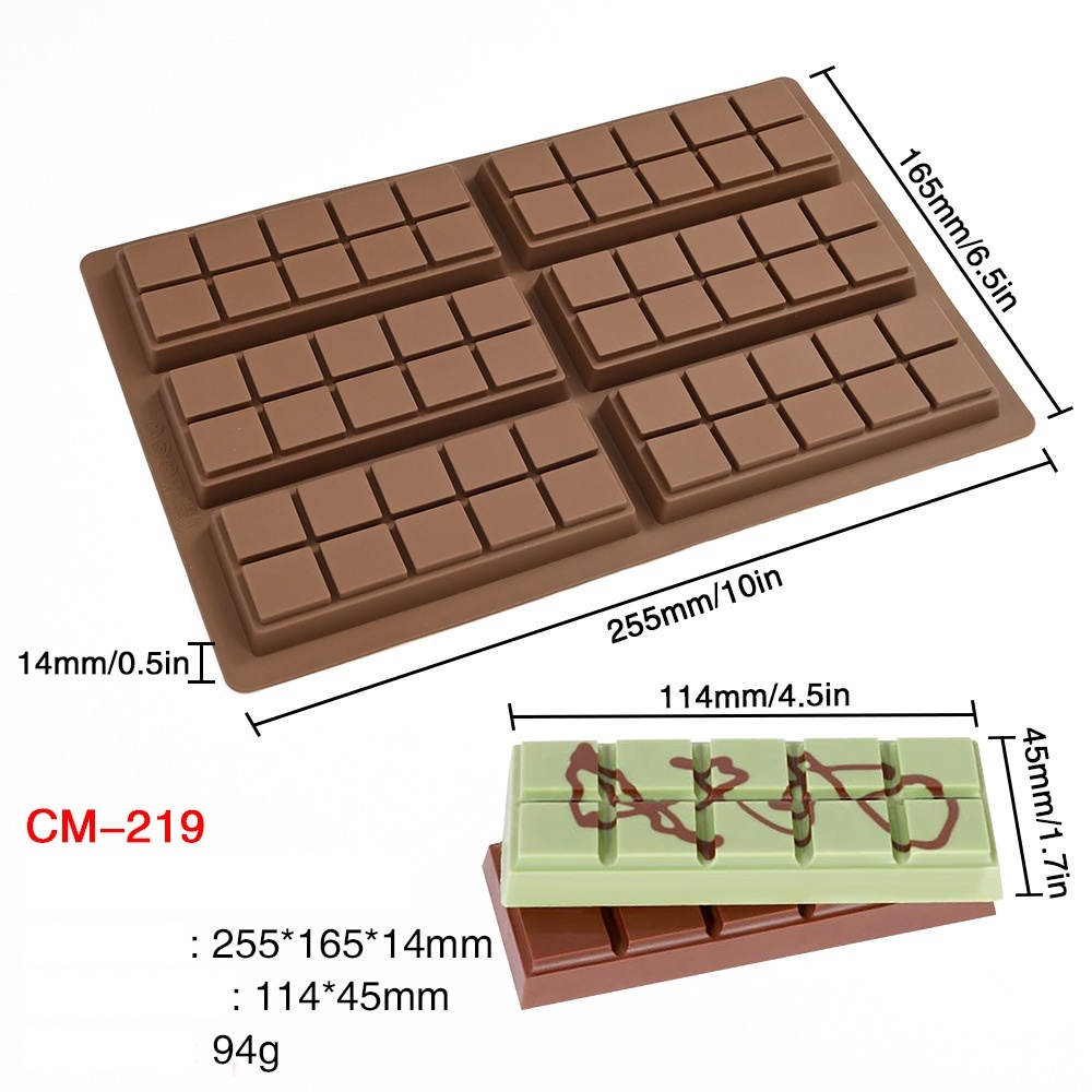 แม่พิมพ์วาฟเฟิลซิลิโคนแม่พิมพ์สี่เหลี่ยมดูไบช็อกโกแลต เลือกแบบ