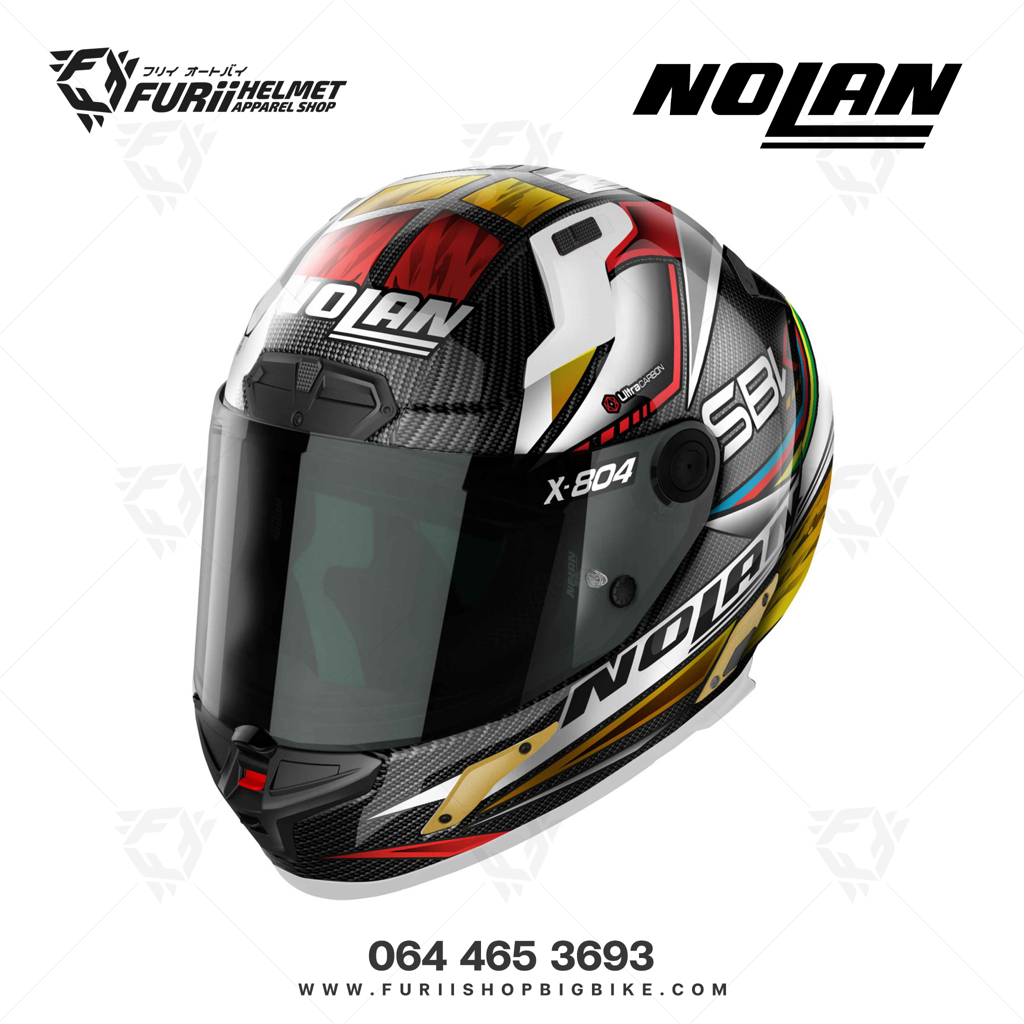 หมวกกันน็อค NOLAN X-804 RS Ultra Carbon SBK (23)